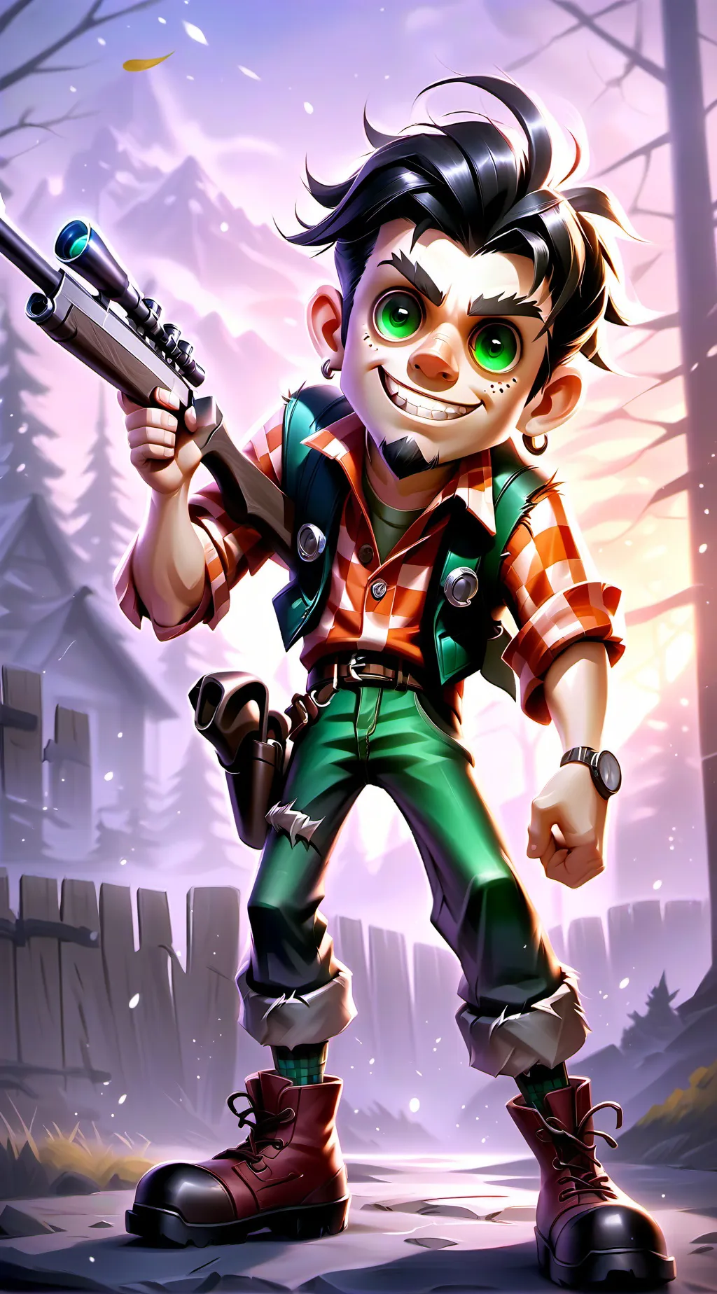 ai character: Shaw background