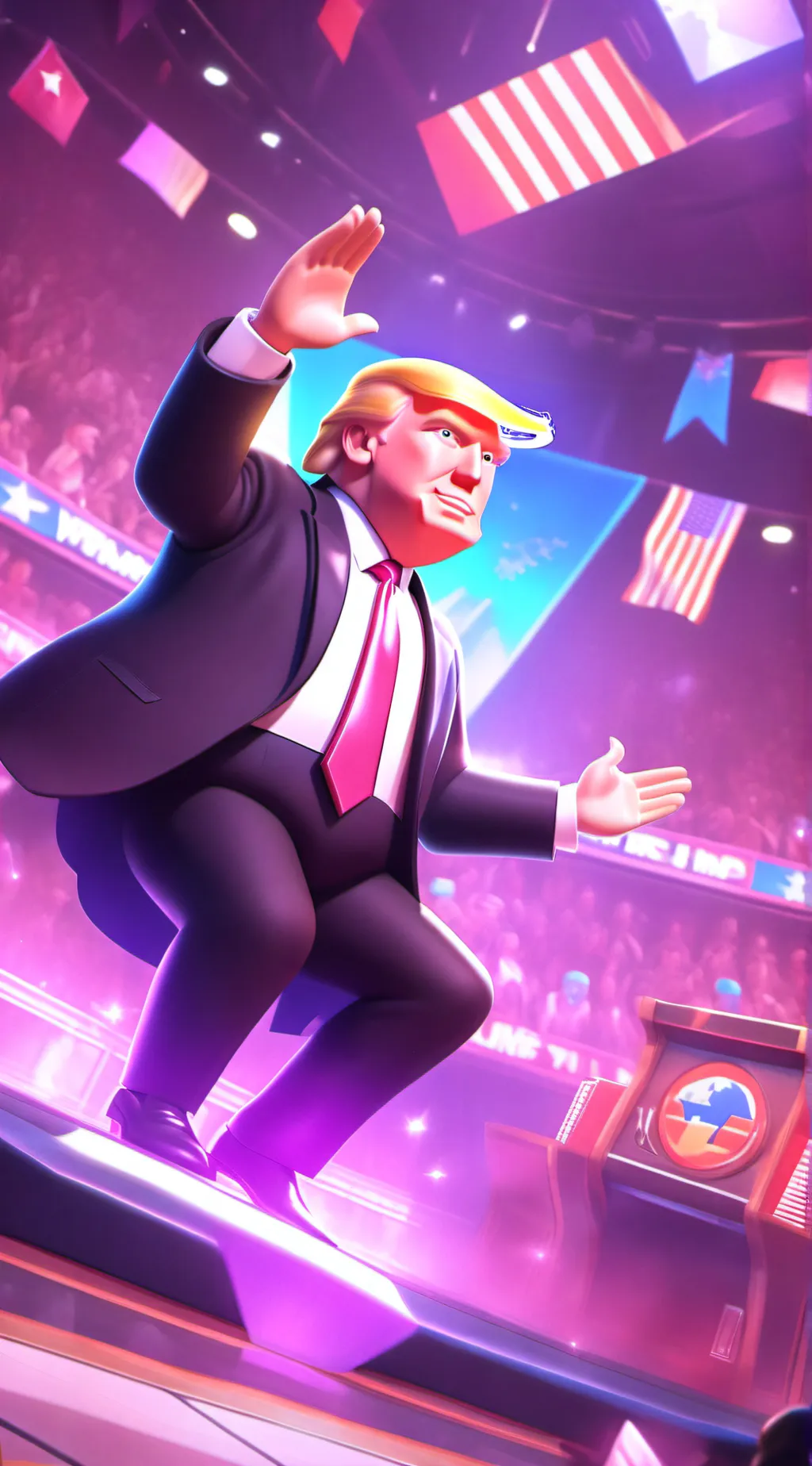 ai character: trump background