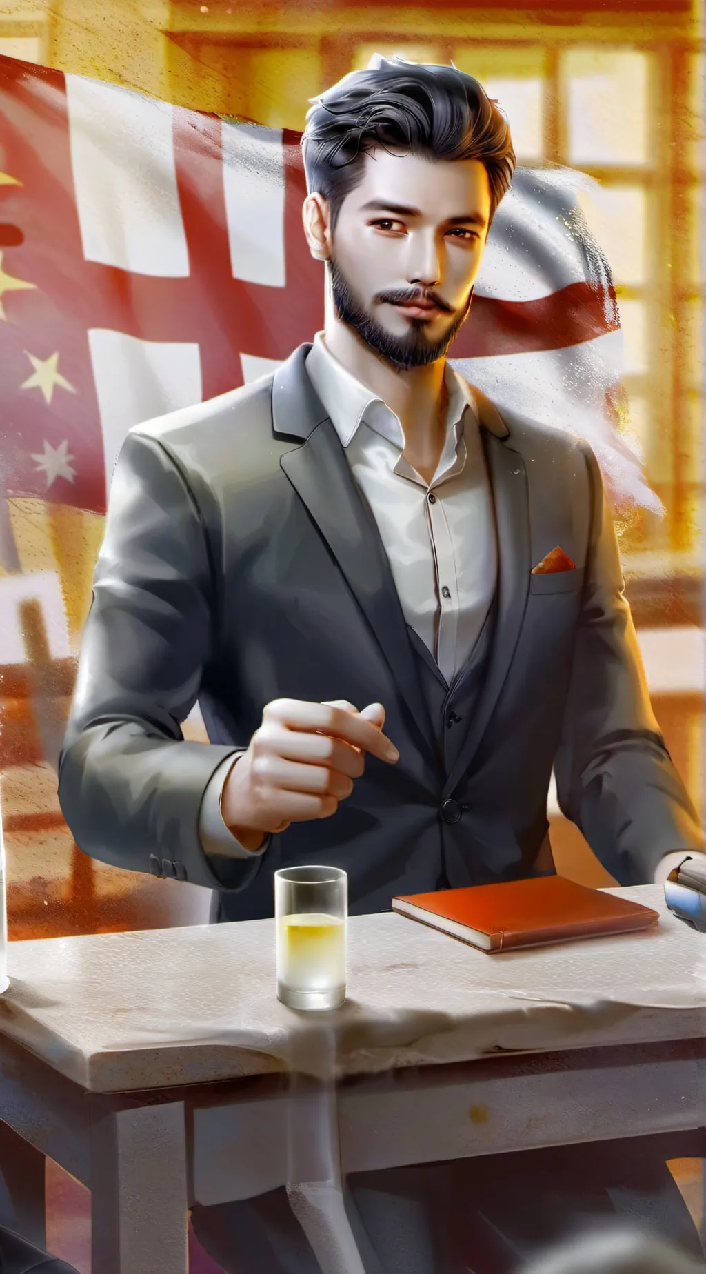 ai character: Russian leader  background