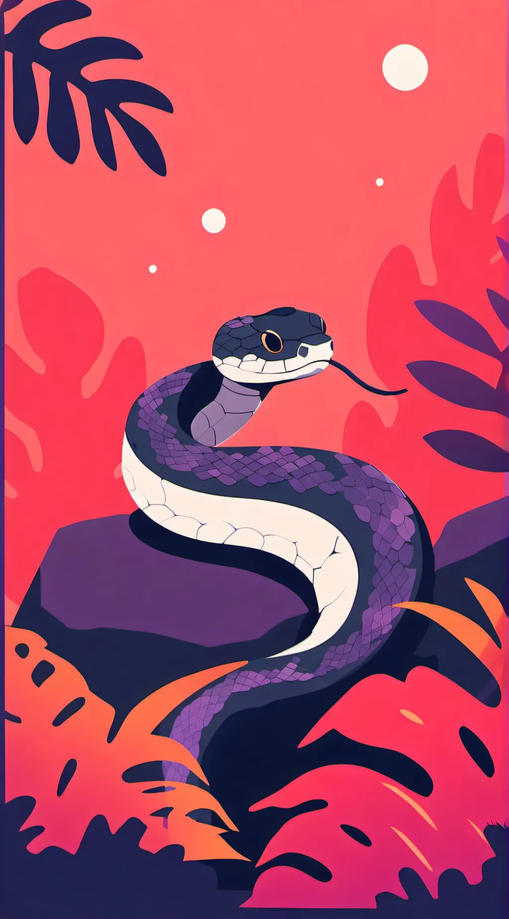 ai character: Cora the snake background