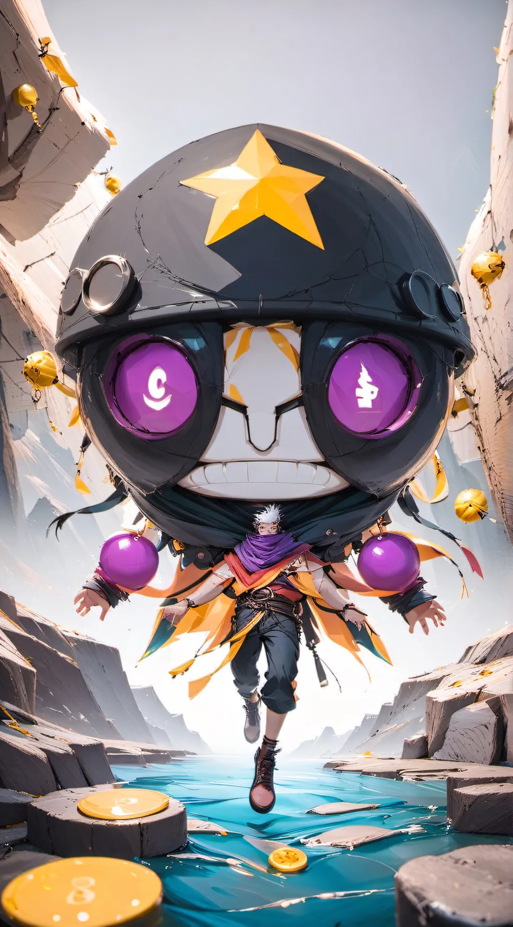 ai character: W.O.A.H bunch background
