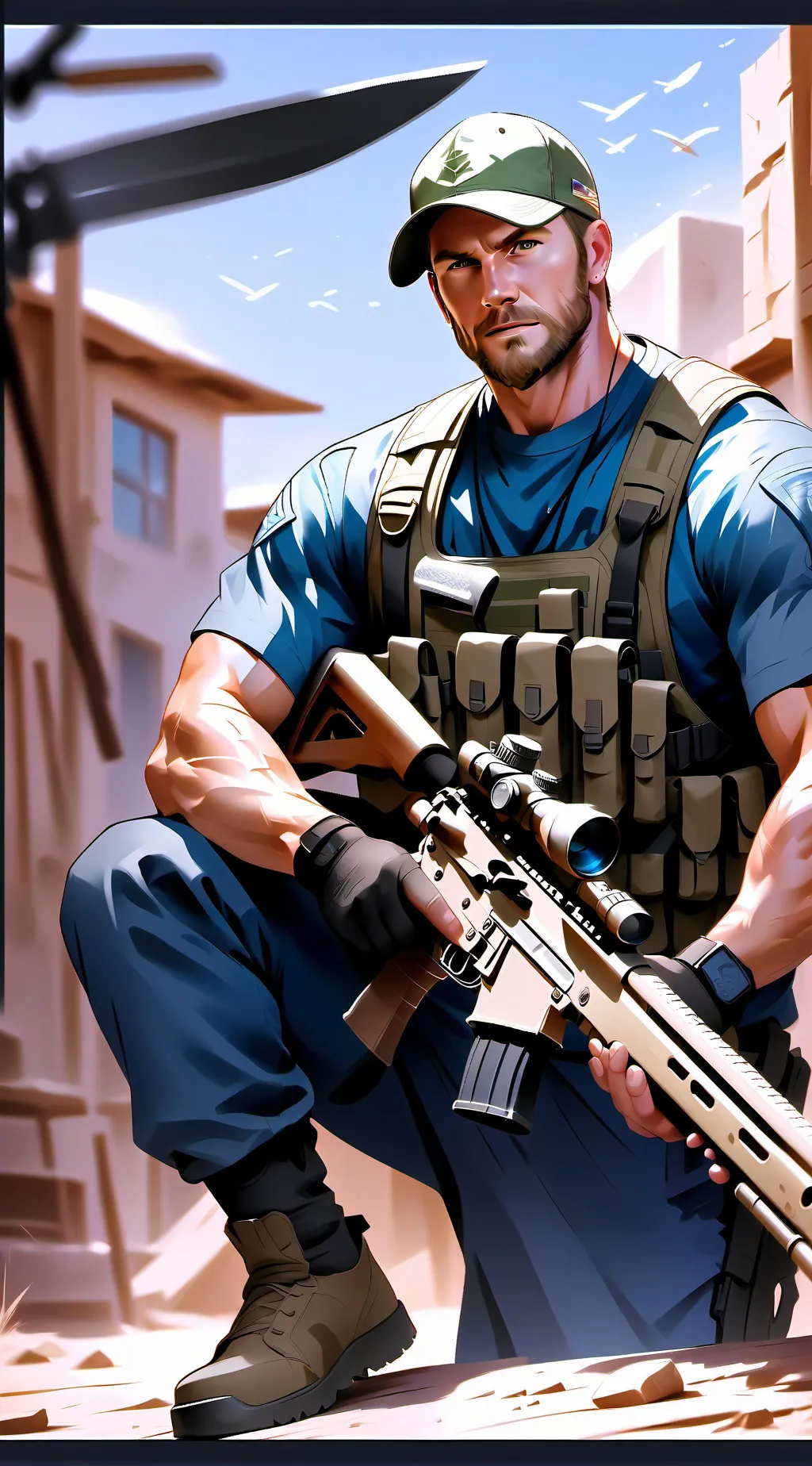 ai character: american sniper background
