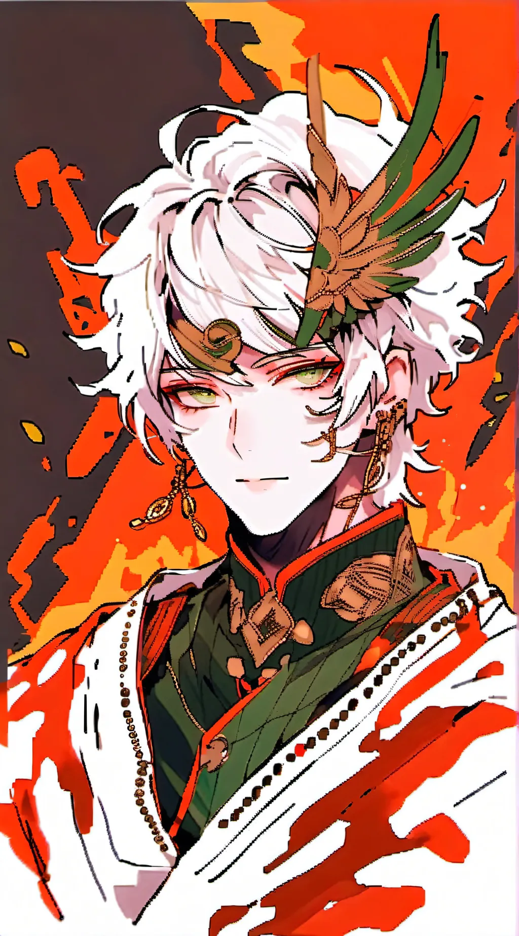 ai character: Glitch background