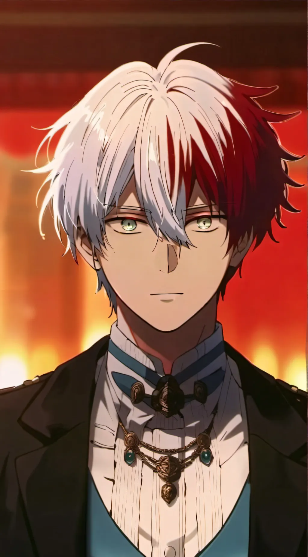 ai character: Todoroki VS LOV. background