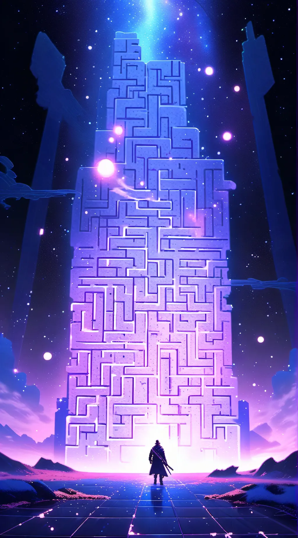 ai character: Maze runner.. background
