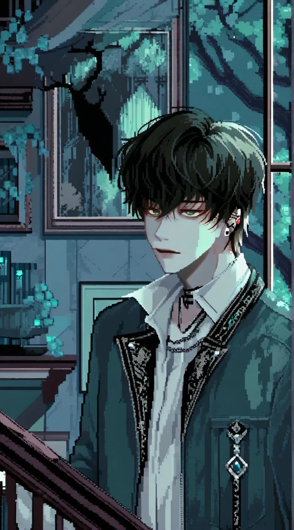 ai character: 🖤🧿Xunmin 🎧📓 background