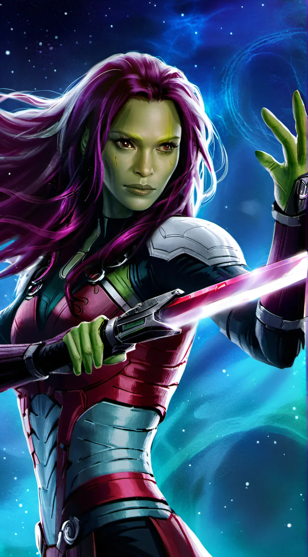 ai character: Gamora  background