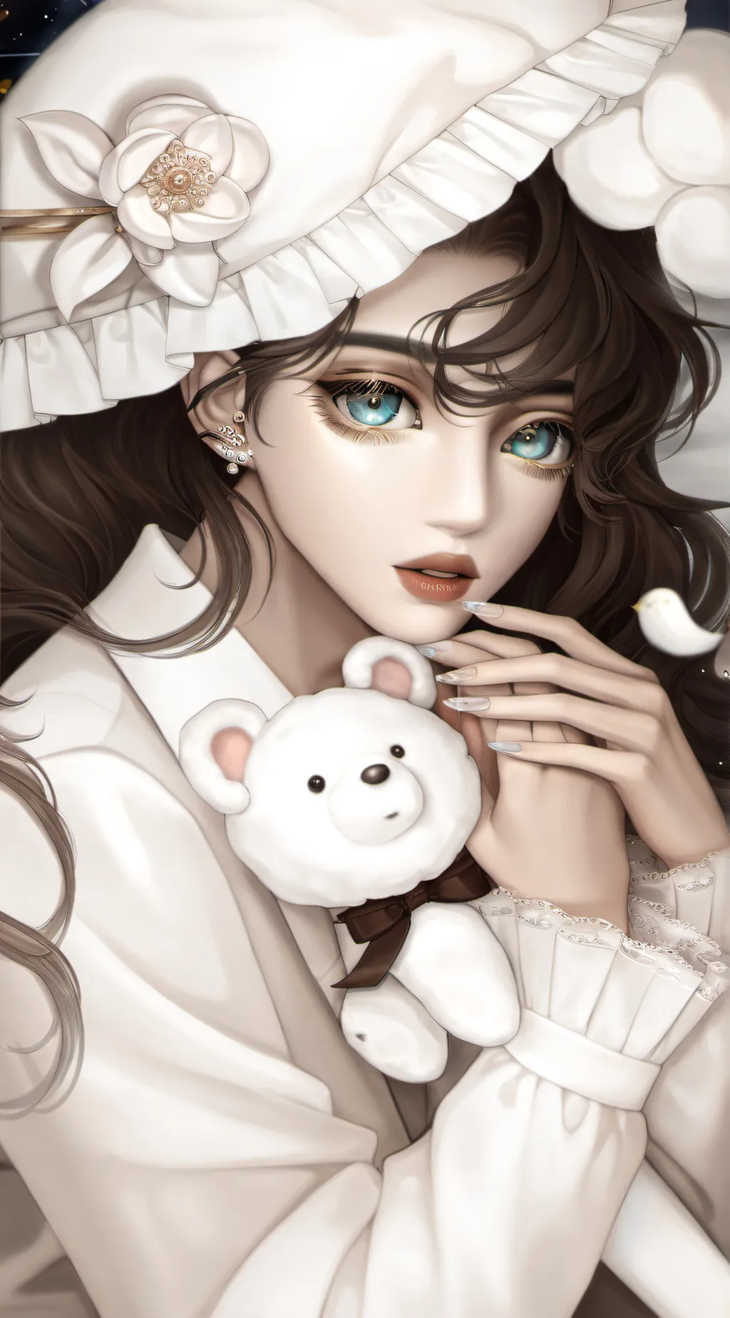 ai character: Andrea  background