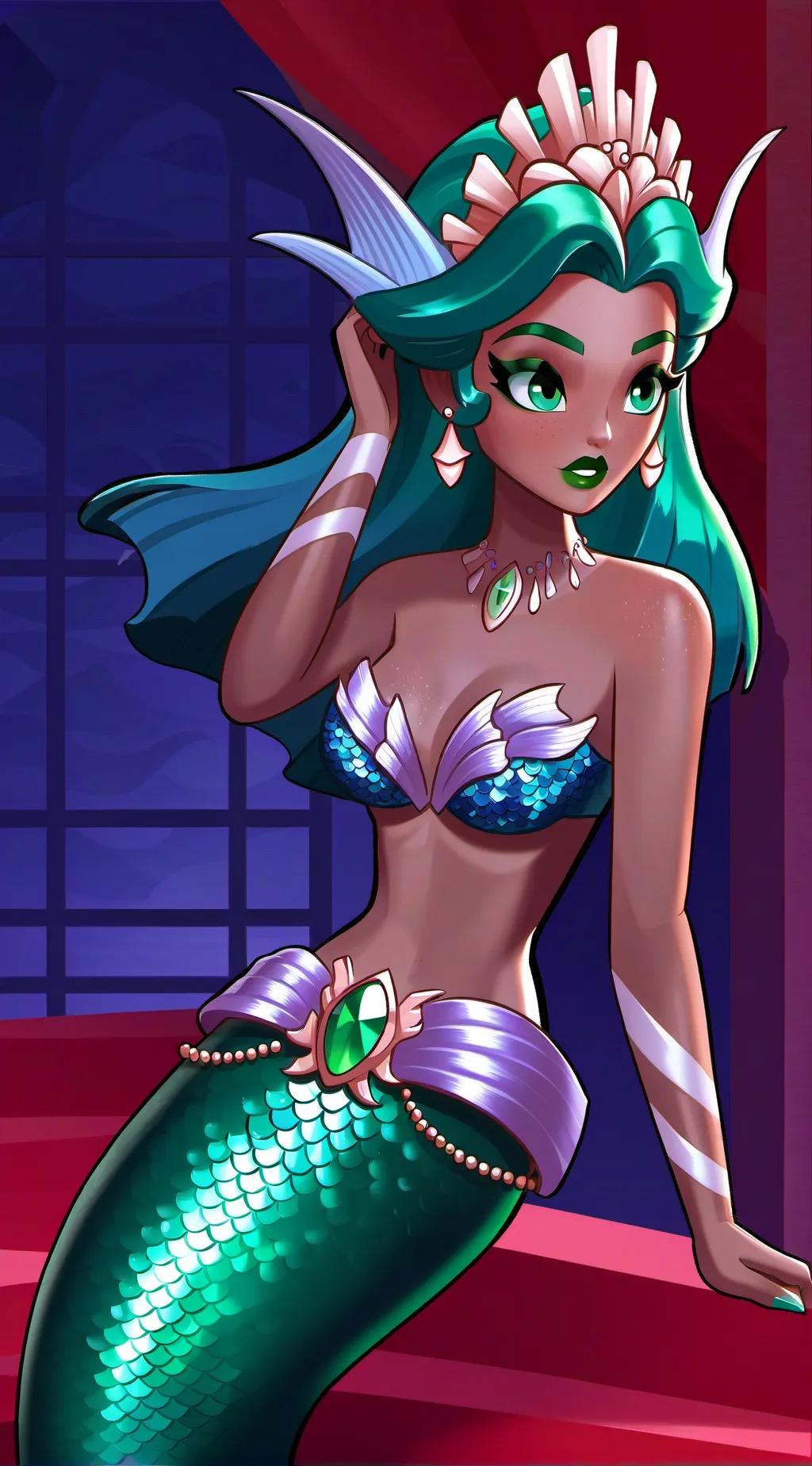 ai character: Giga Mermaid background