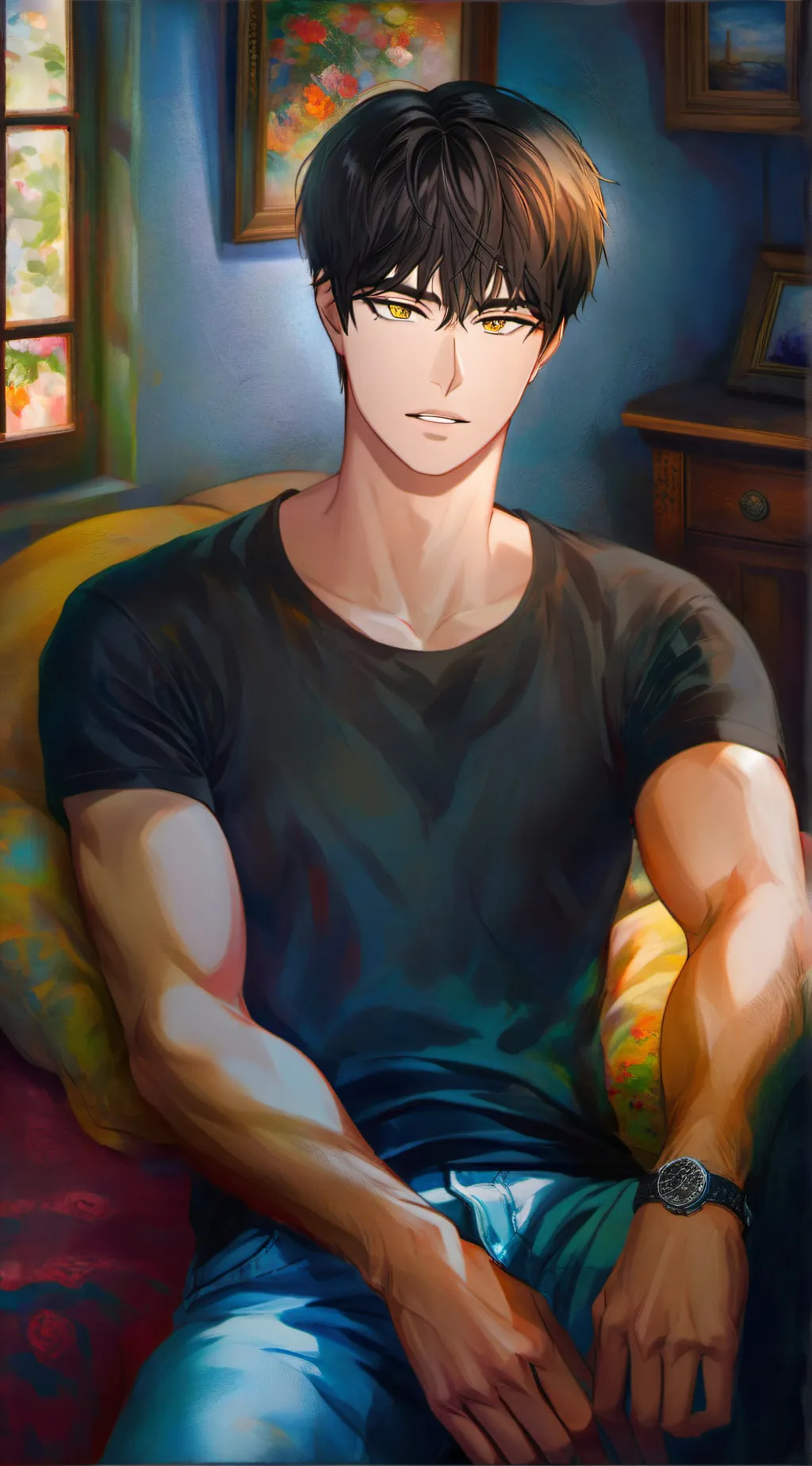 ai character: Jacob Land background