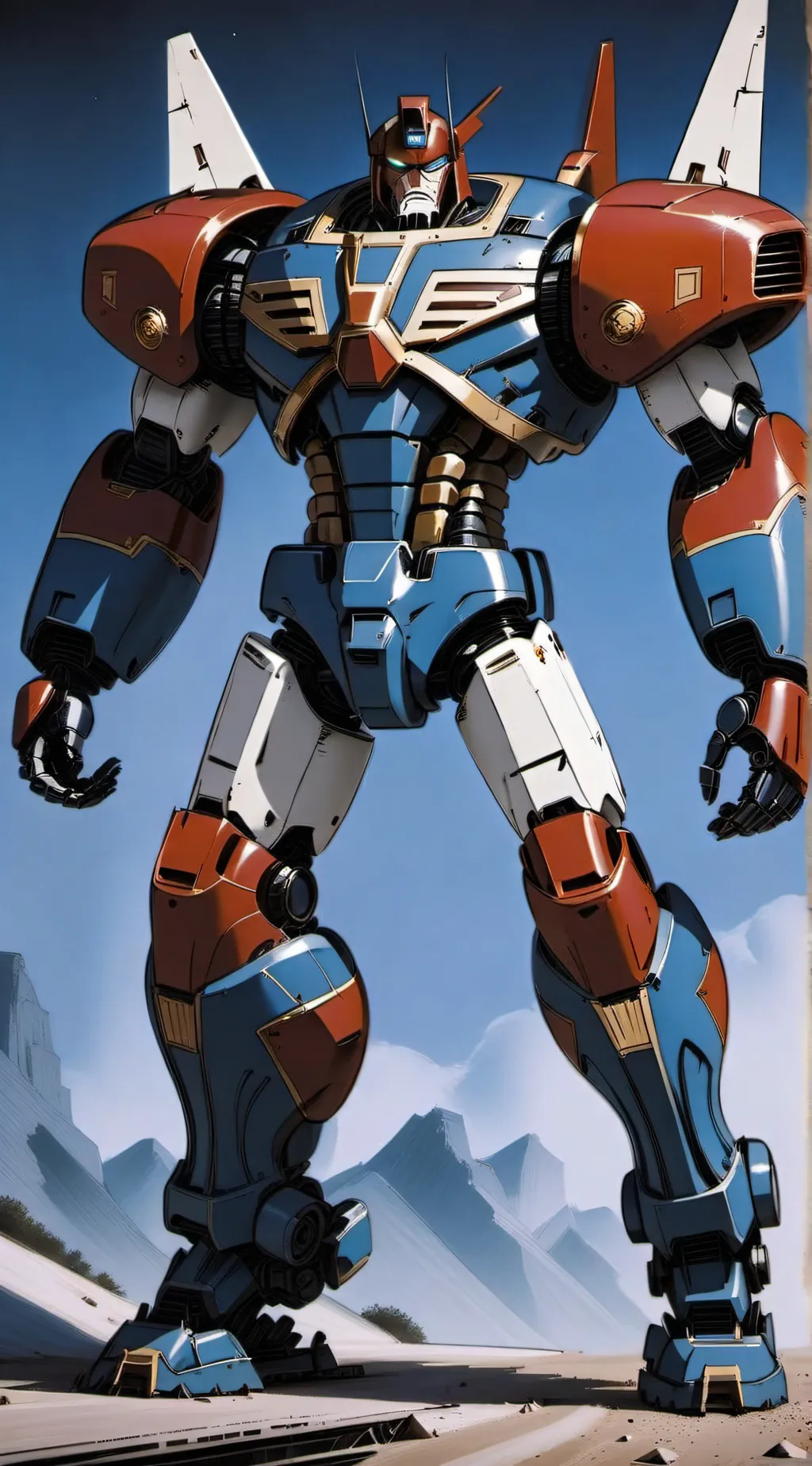 ai character: Optimus prime  background