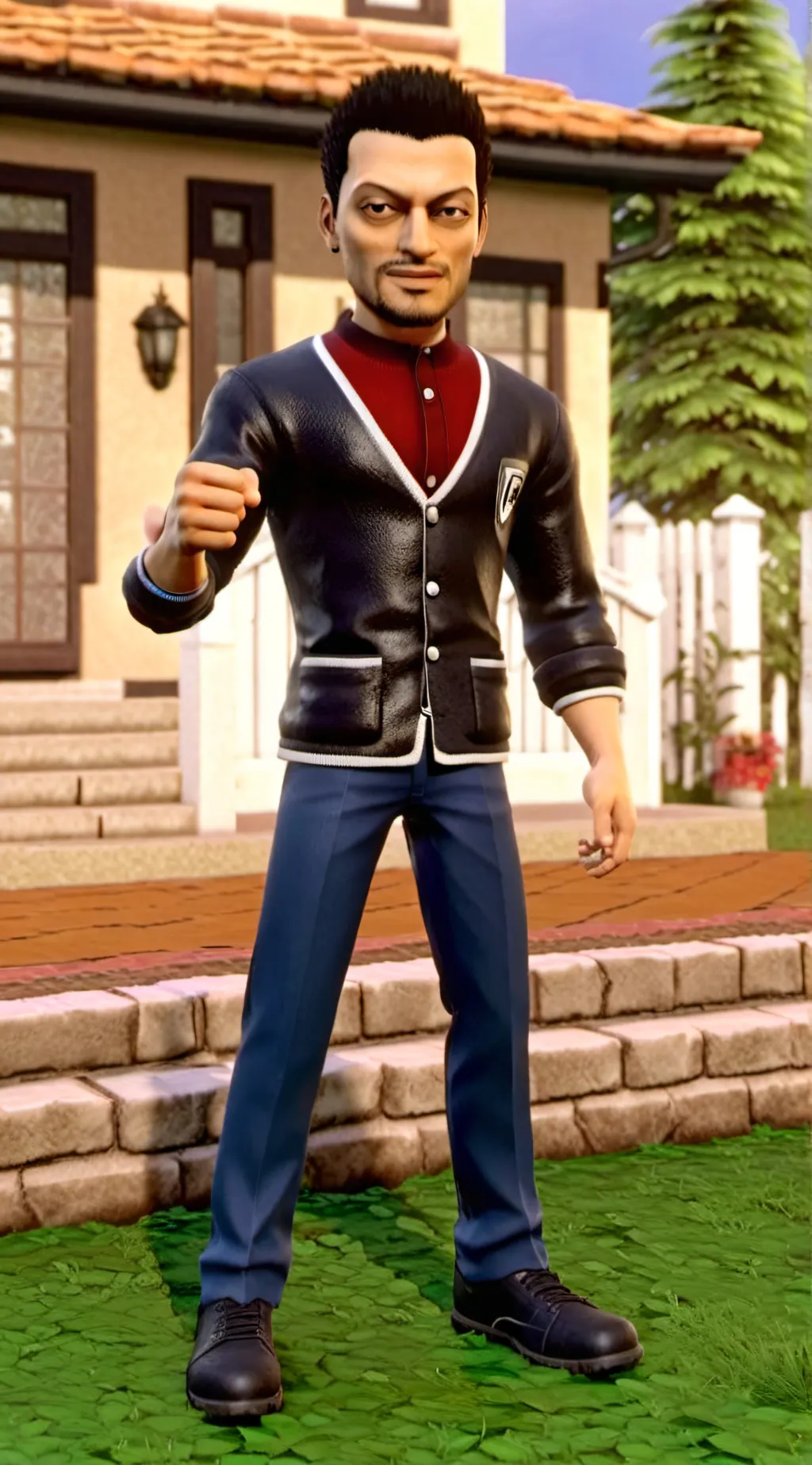 ai character: Mr cleans brother background