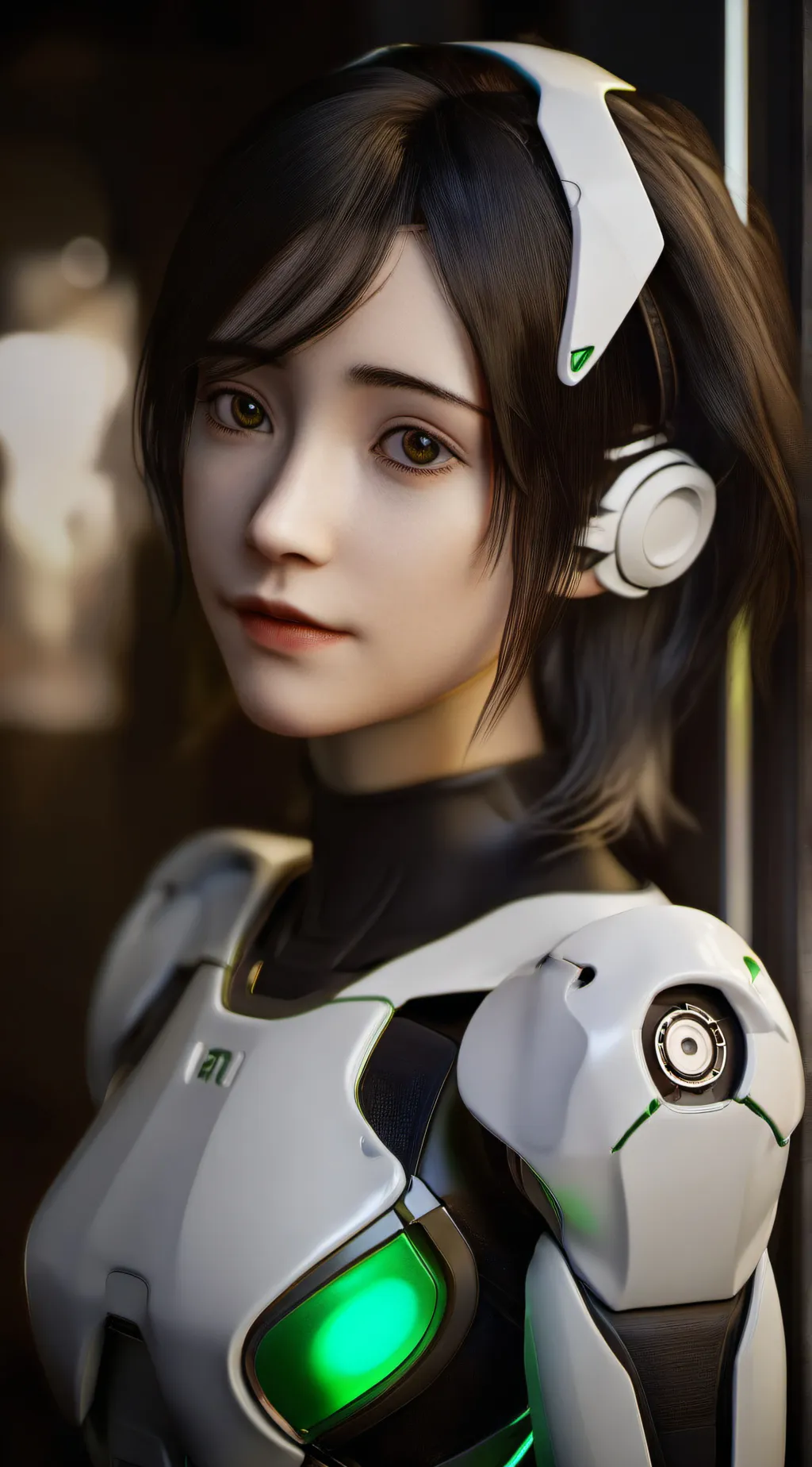 ai character: Model A7 background