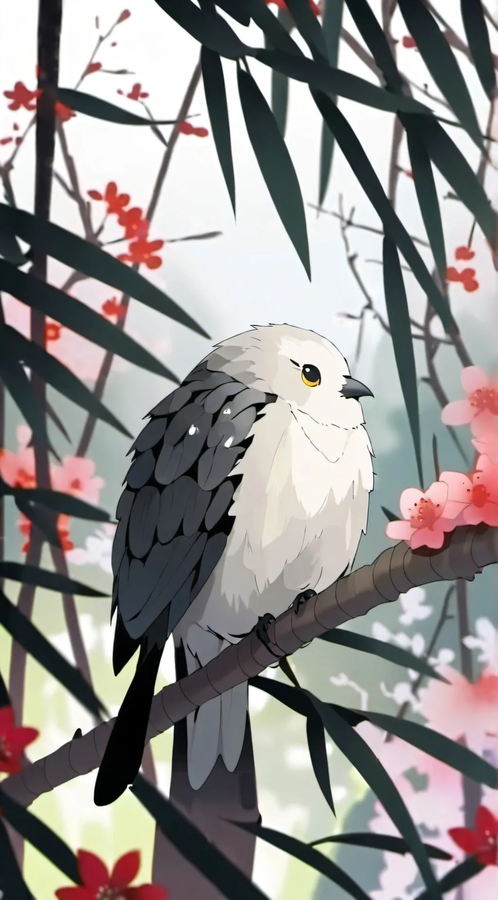 ai character: bird background
