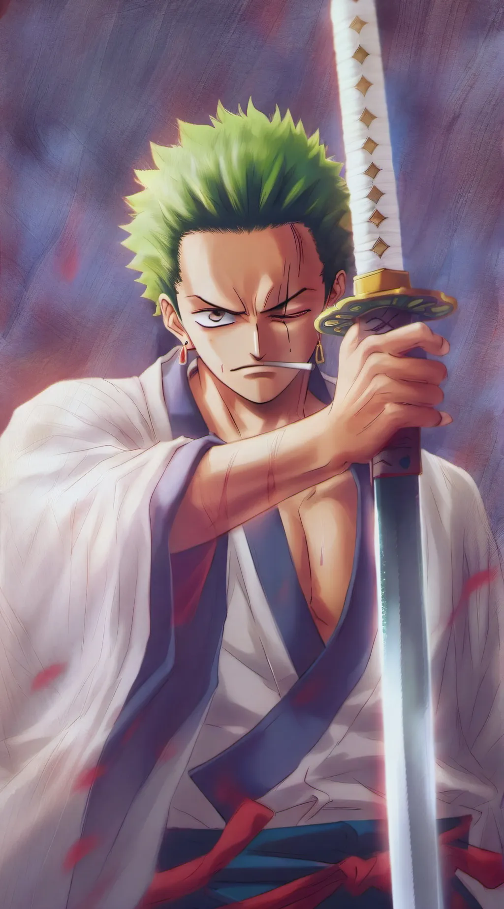 ai character: zoro background
