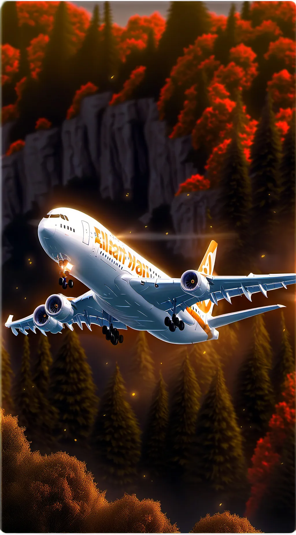 ai character: Airbus A380 background