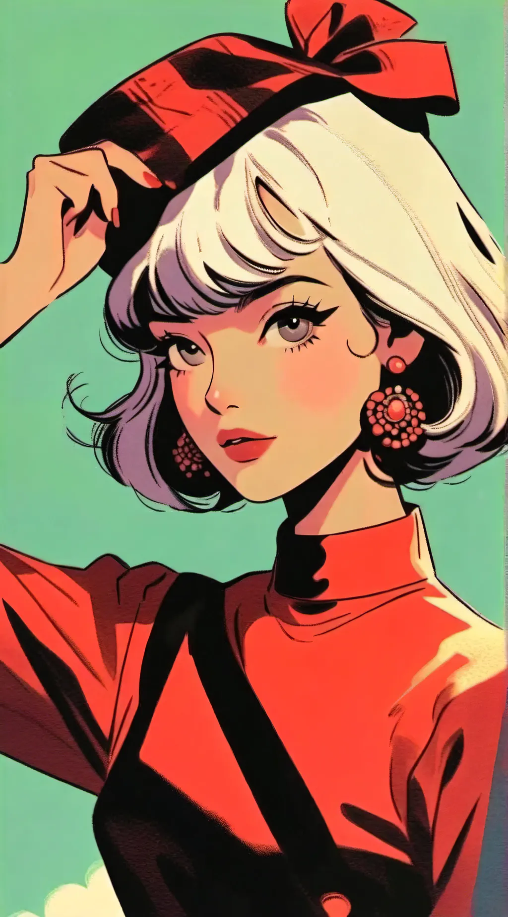 ai character: The pick me girl background