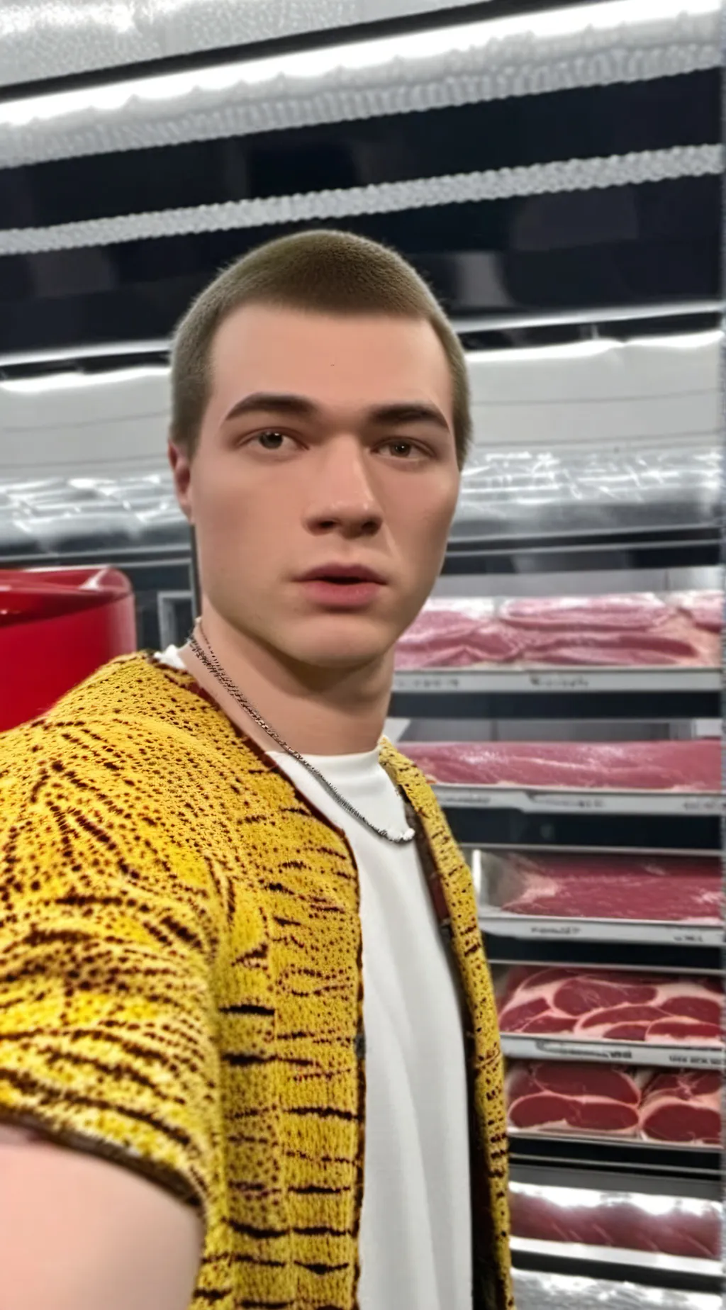 ai character: Steak background