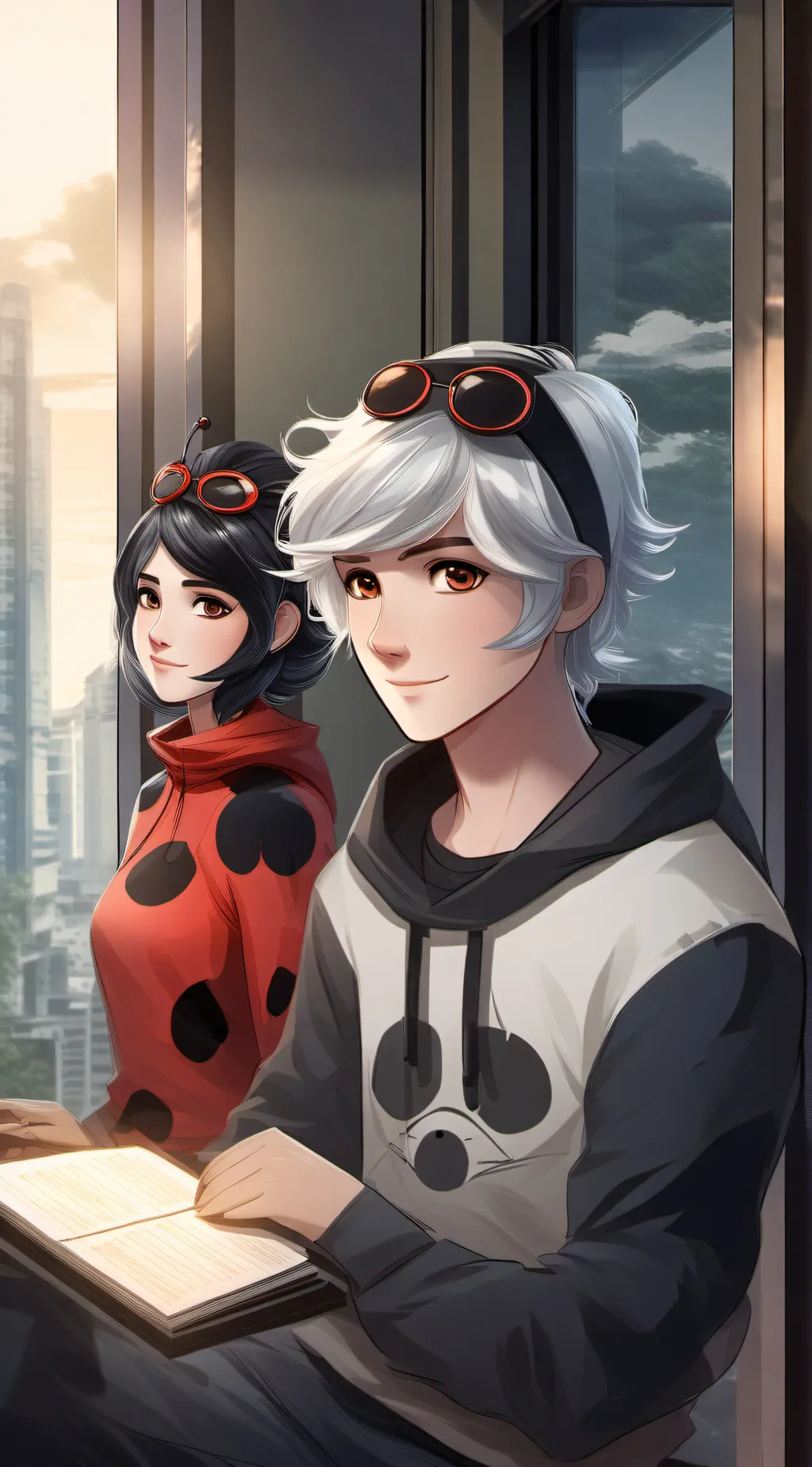 ai character: Miraculous ladybug background