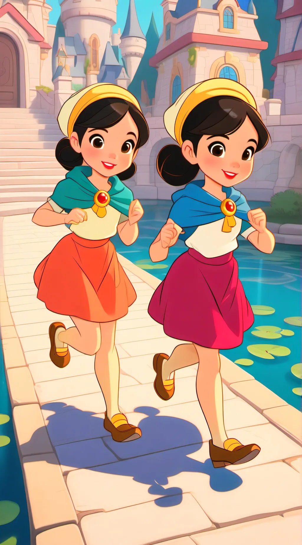 ai character: Tia and Brittany  background