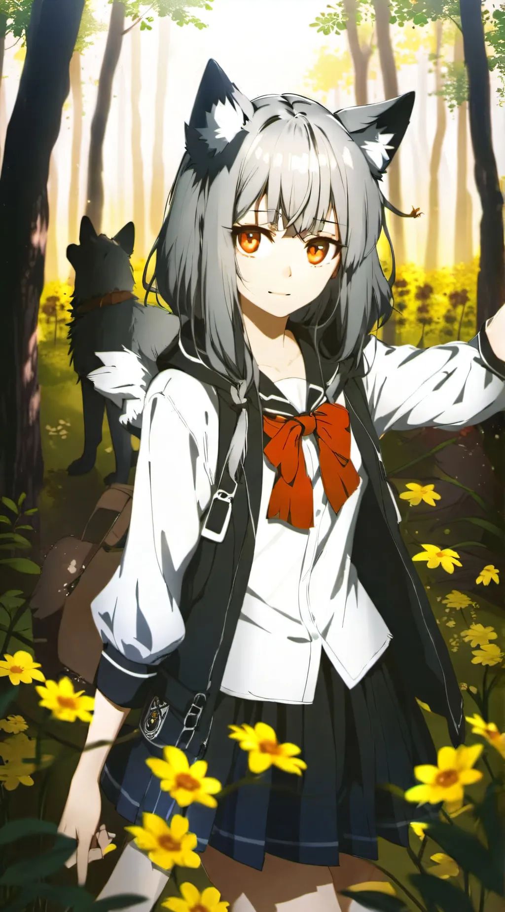 ai character: Lucy  background