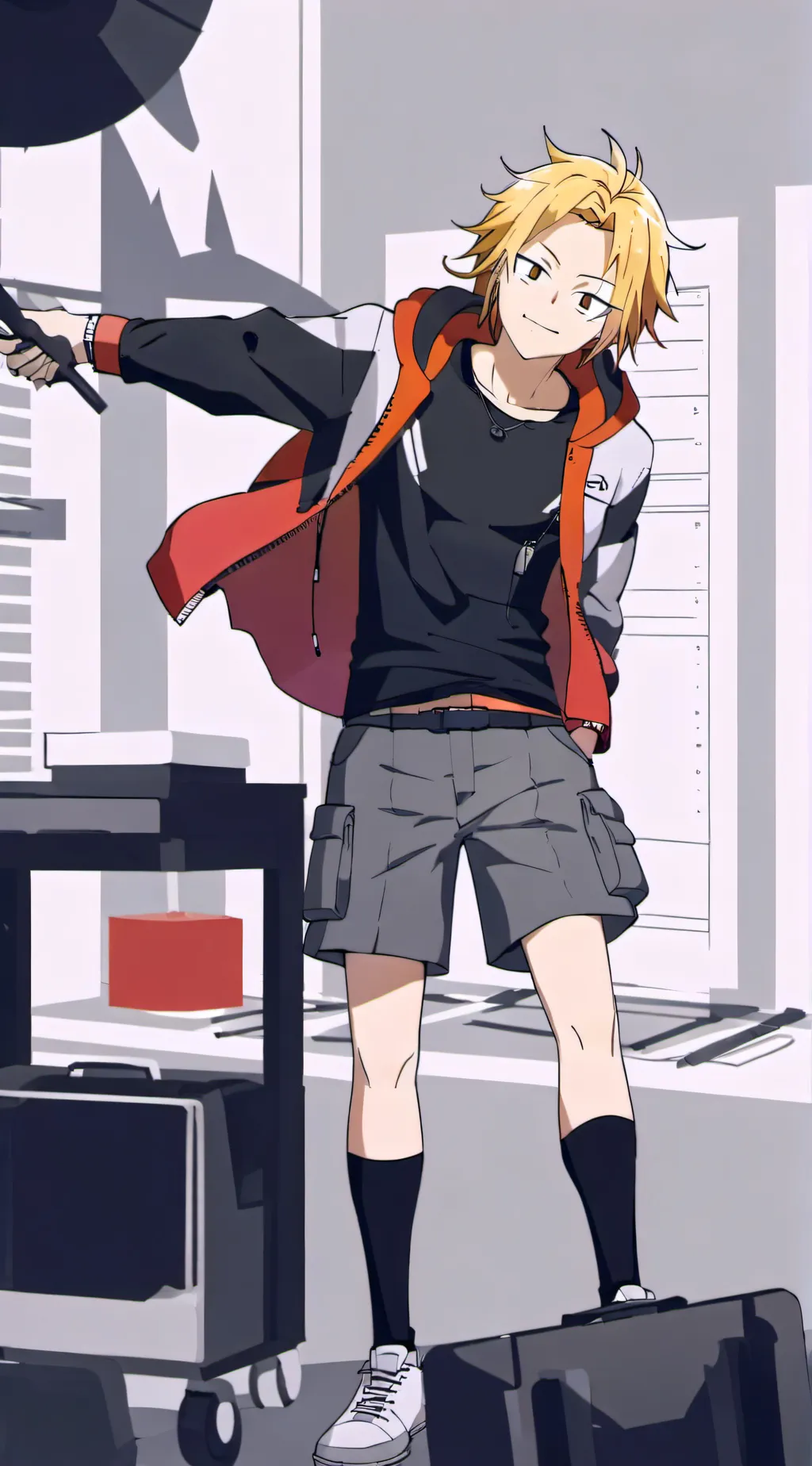 ai character: Denki background