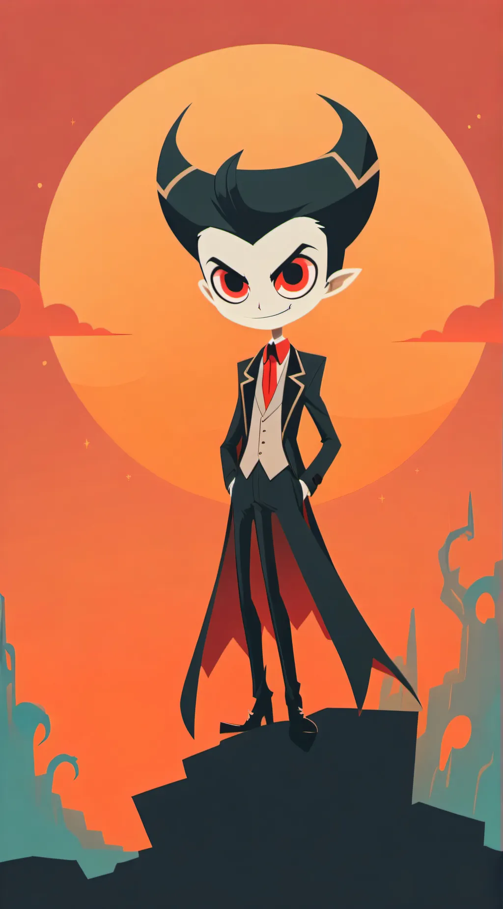 ai character: lucifer x you background
