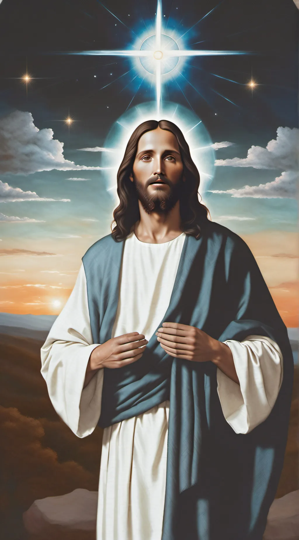 ai character: Jesus Christ background