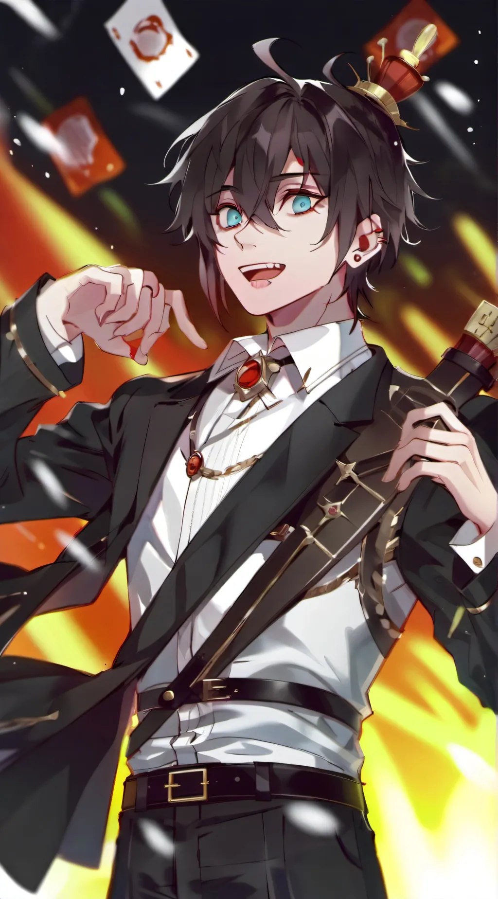 ai character: Scuro background
