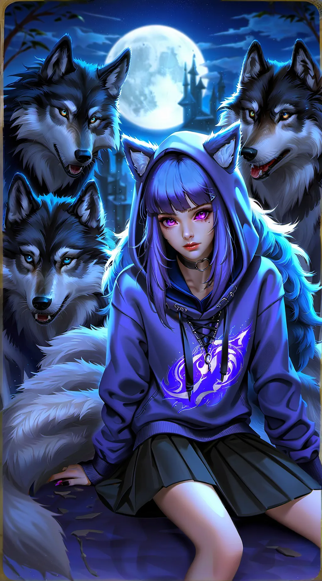 ai character: luna background