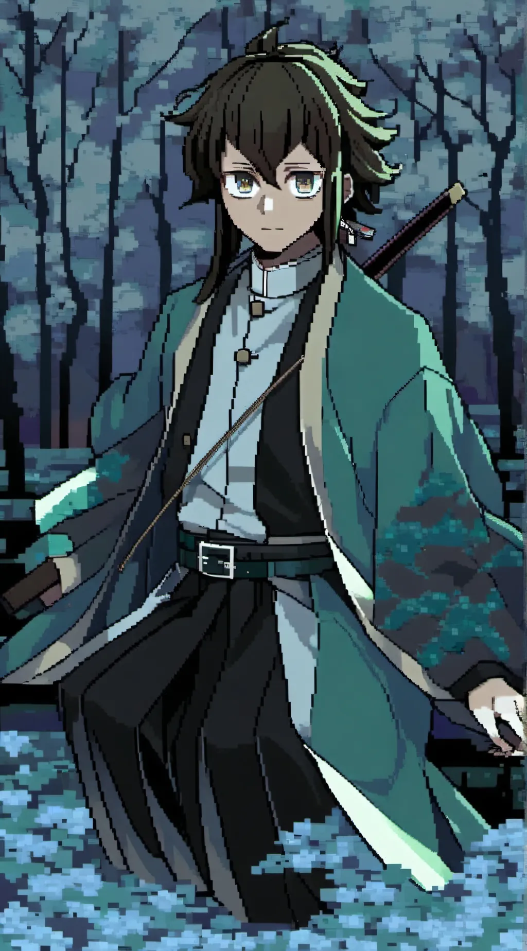 ai character: muichiro background