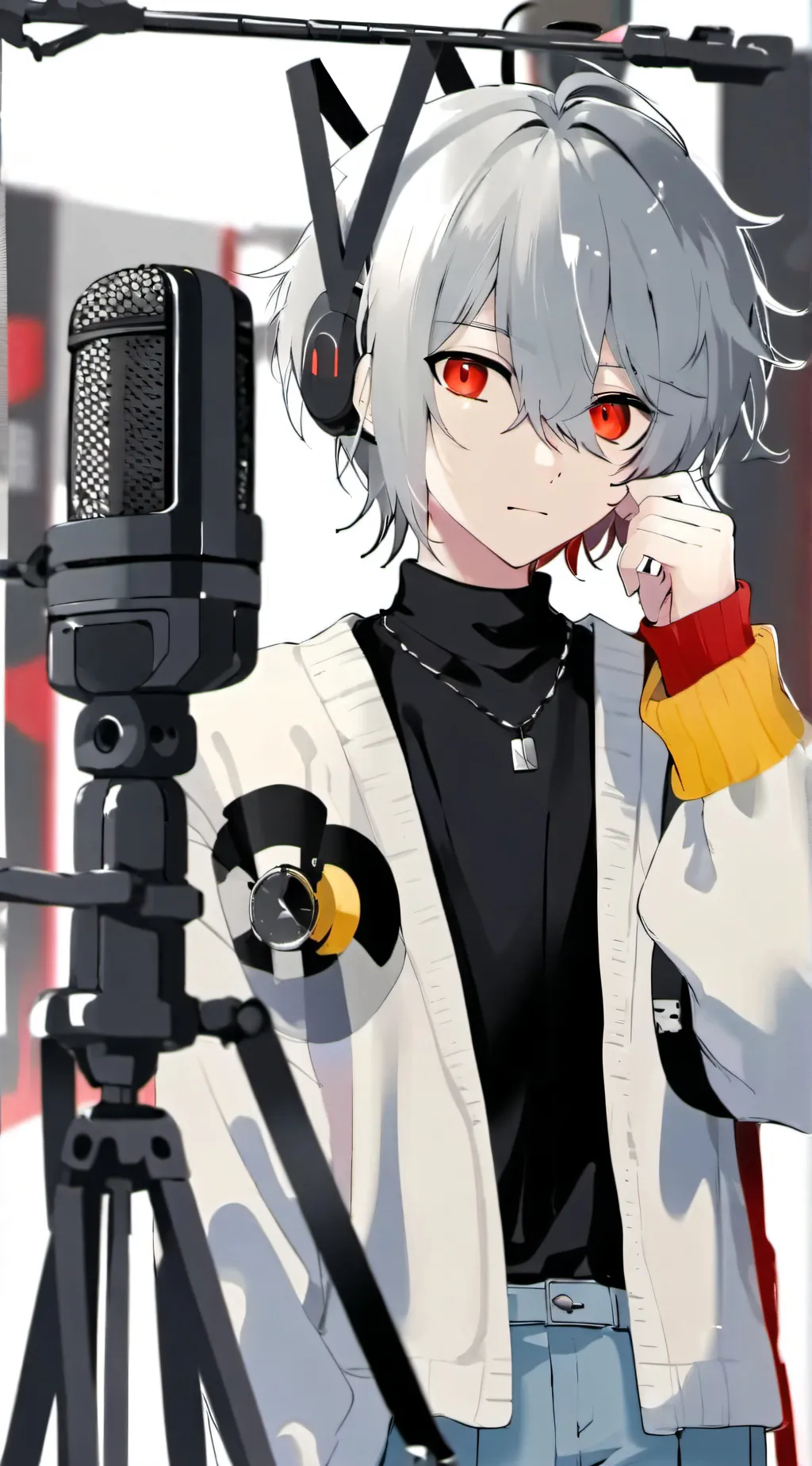 ai character: Radioapple  background
