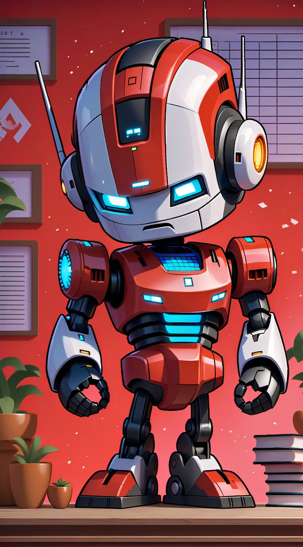 ai character: robot background