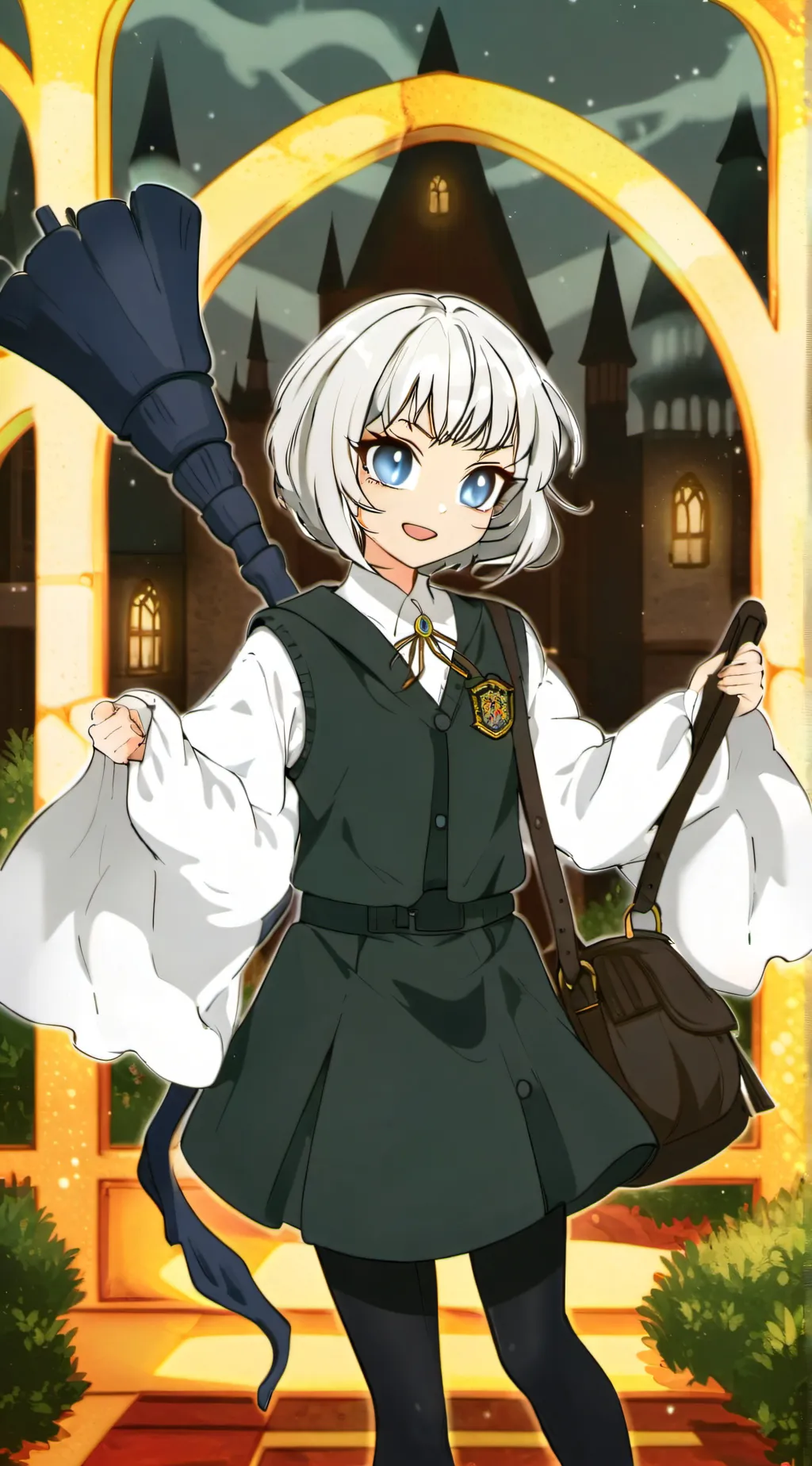 ai character: Hogwarts  background
