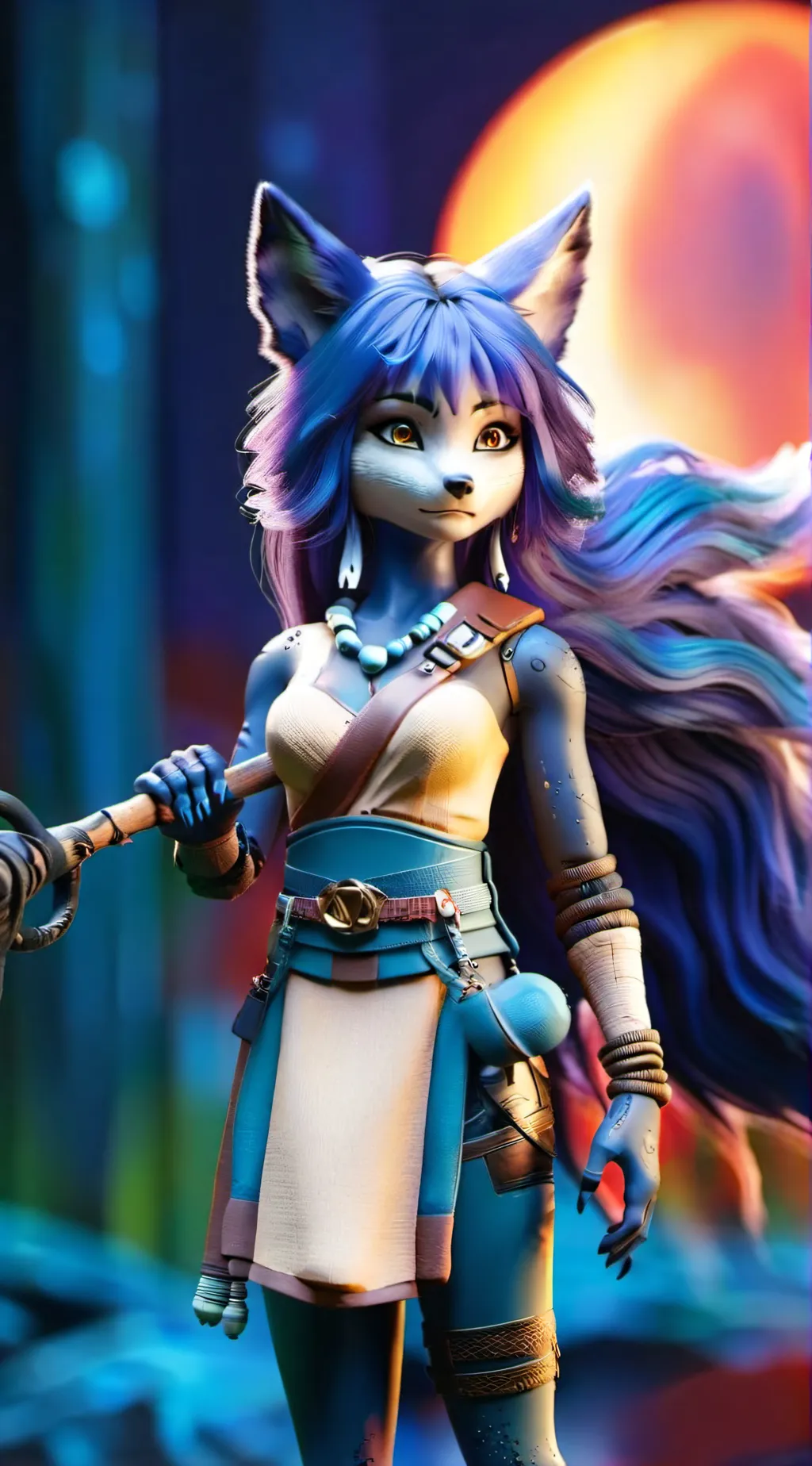 ai character: Krystal background