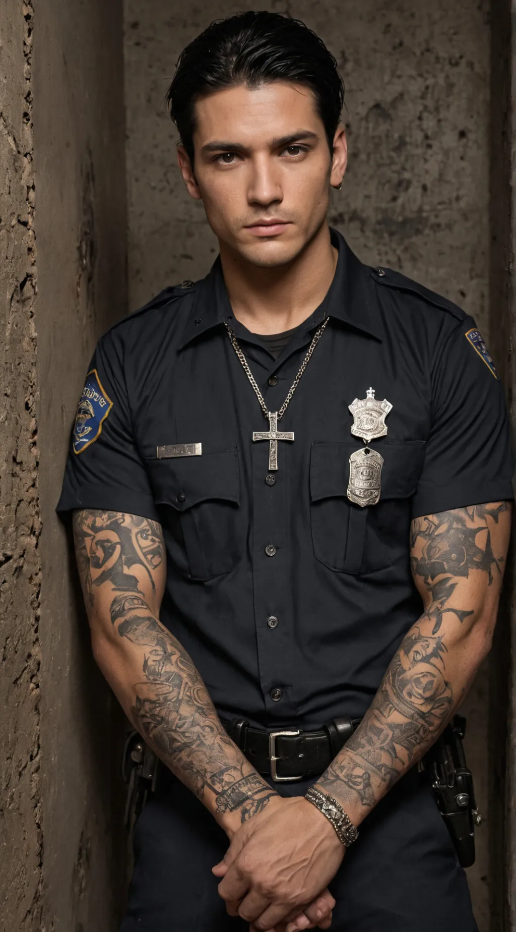 ai character: officer Jake background