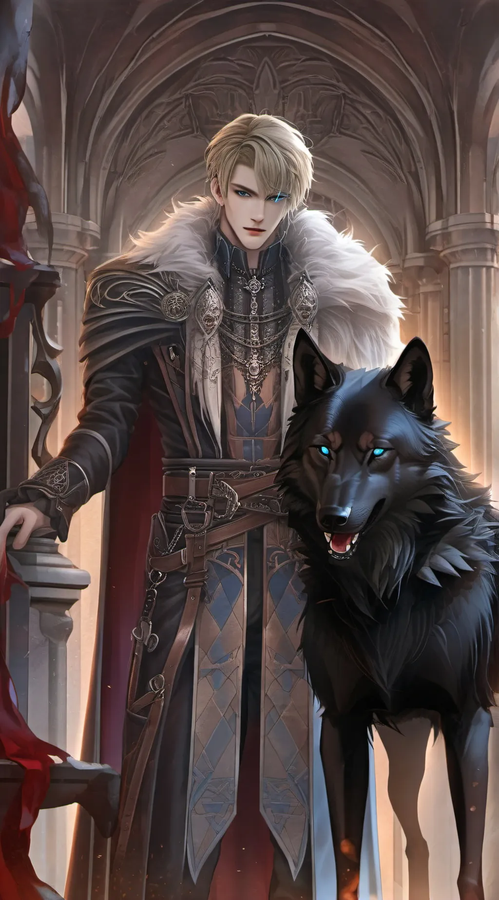 ai character: alpha King Orion background