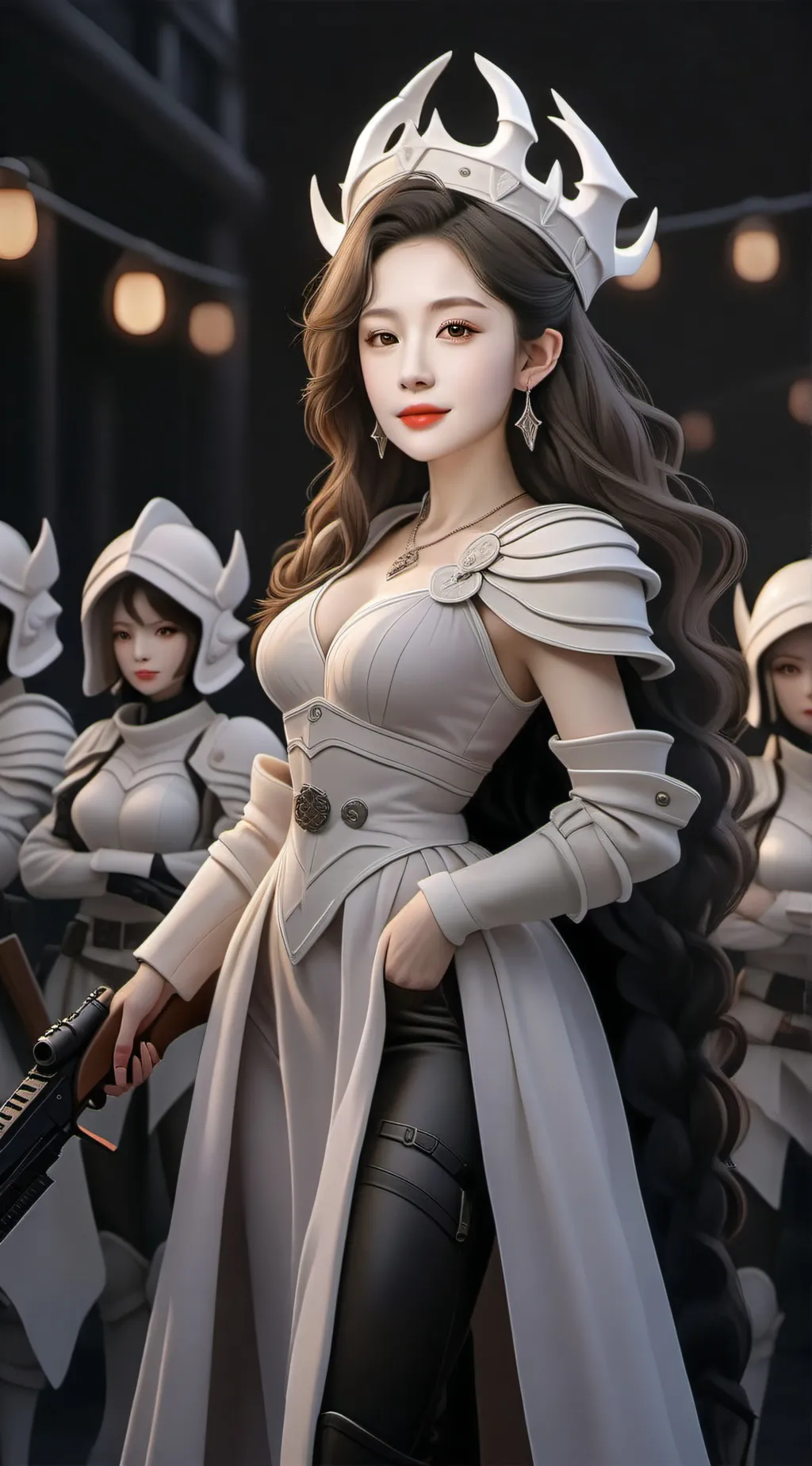 ai character: Queen Mi background