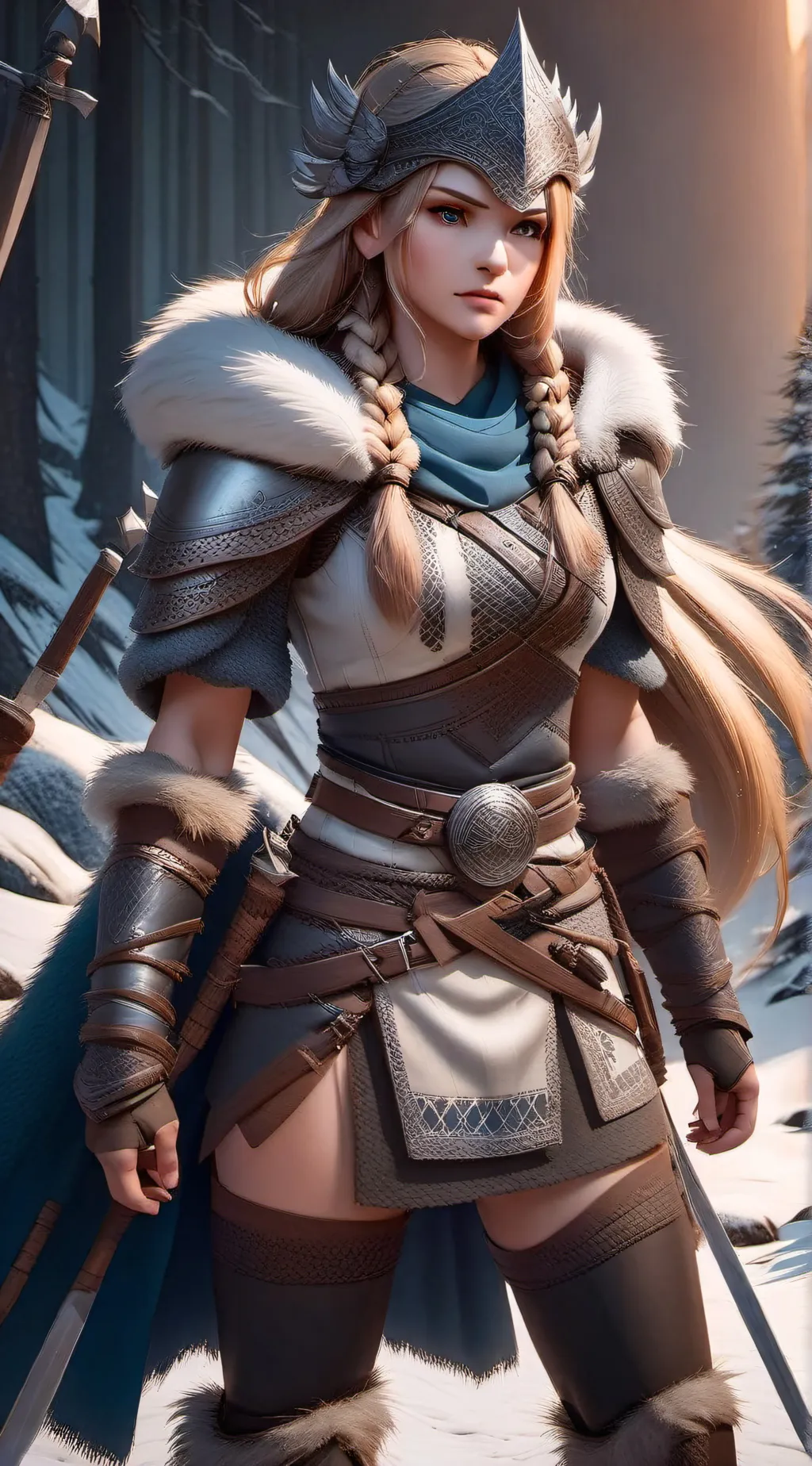 ai character: Fjalldr Wolfbjorn background