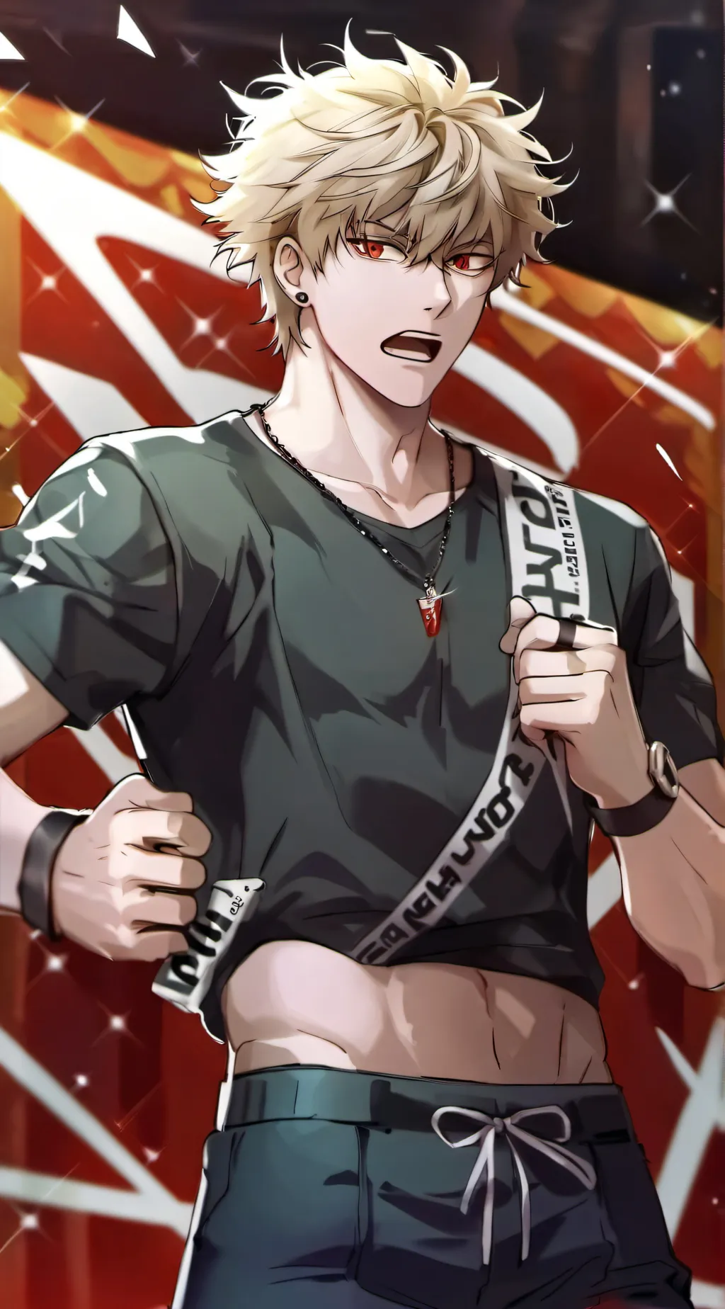 ai character: Bakugo 🤬 background