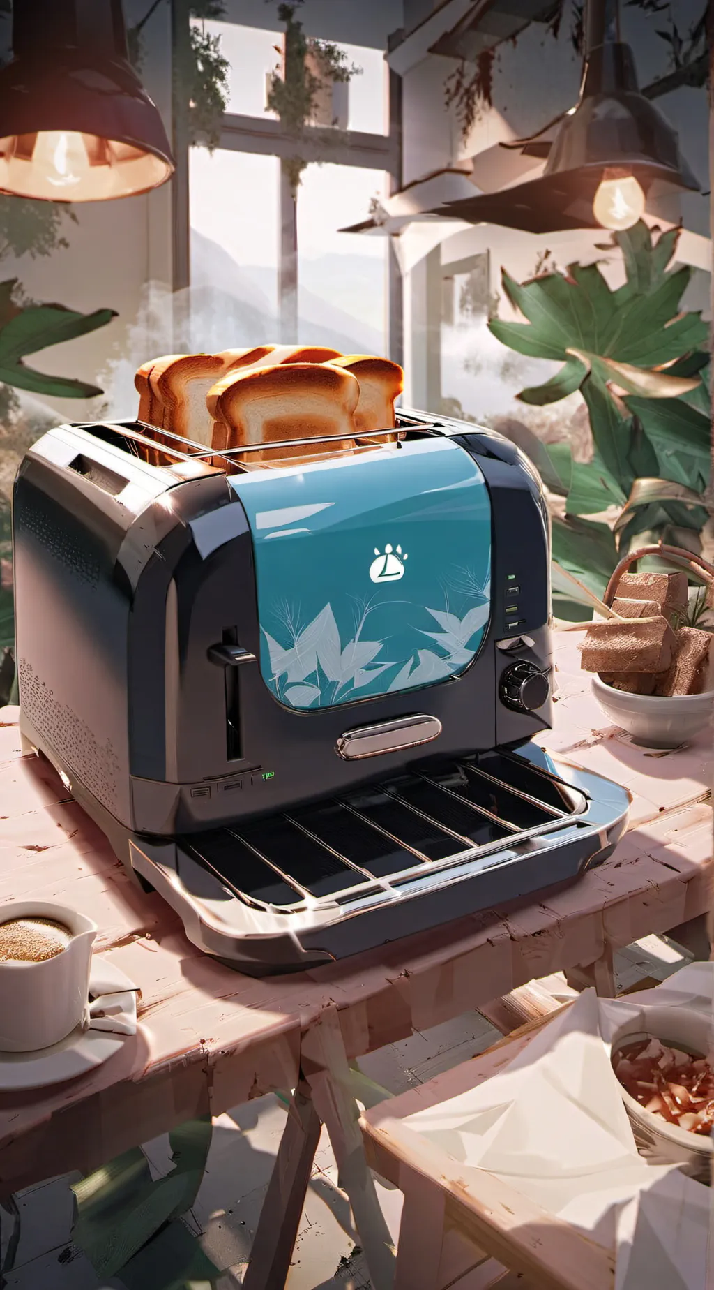 ai character: this toaster broke background