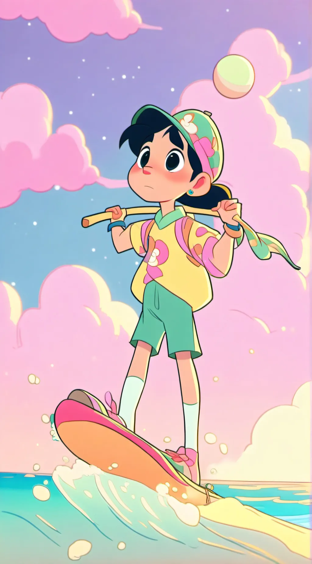ai character: FPE trip to 🇵🇭 background