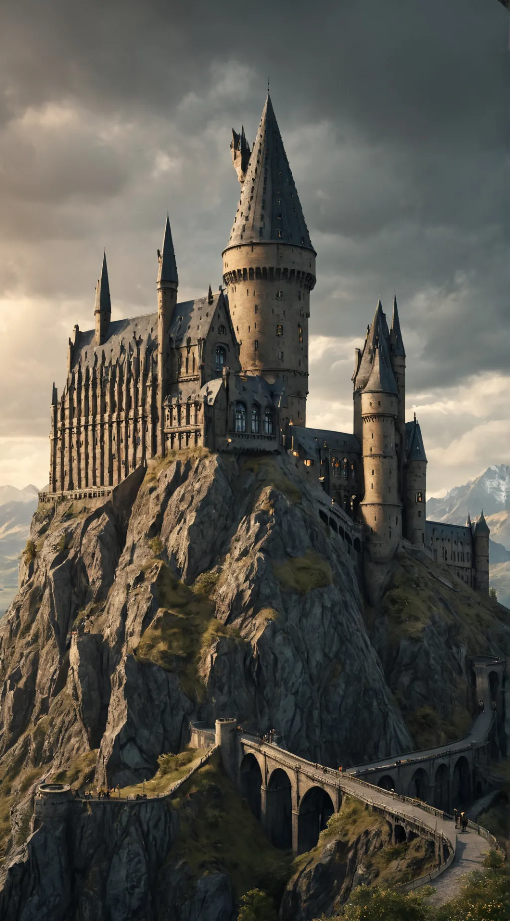 ai character: Hogwarts  background