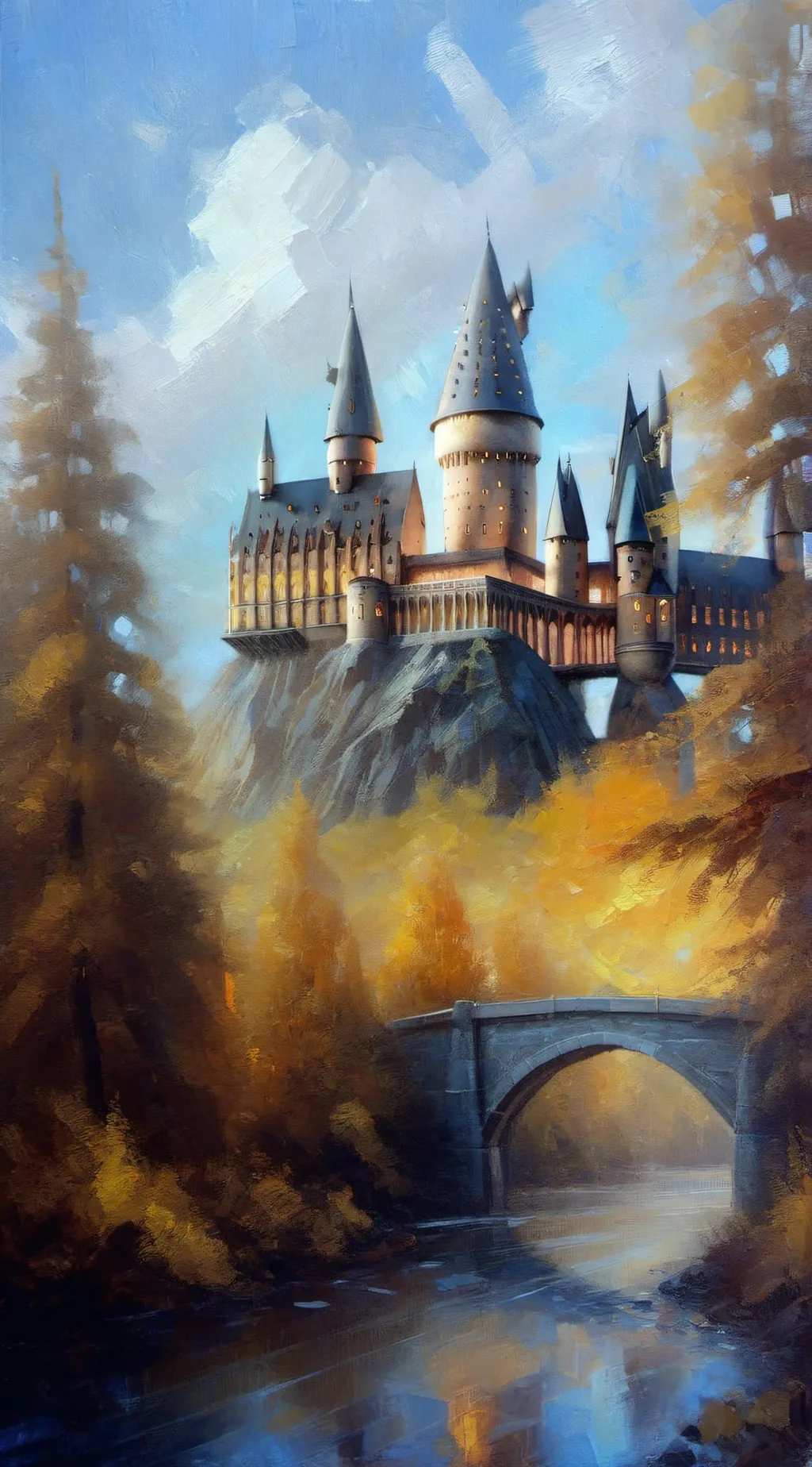 ai character: Hogwarts background