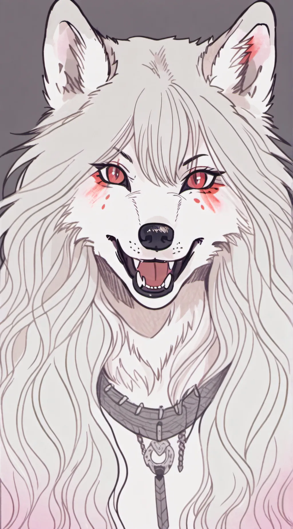 ai character: furry virus, again background