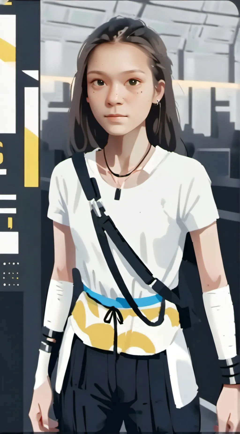 ai character: Melody background