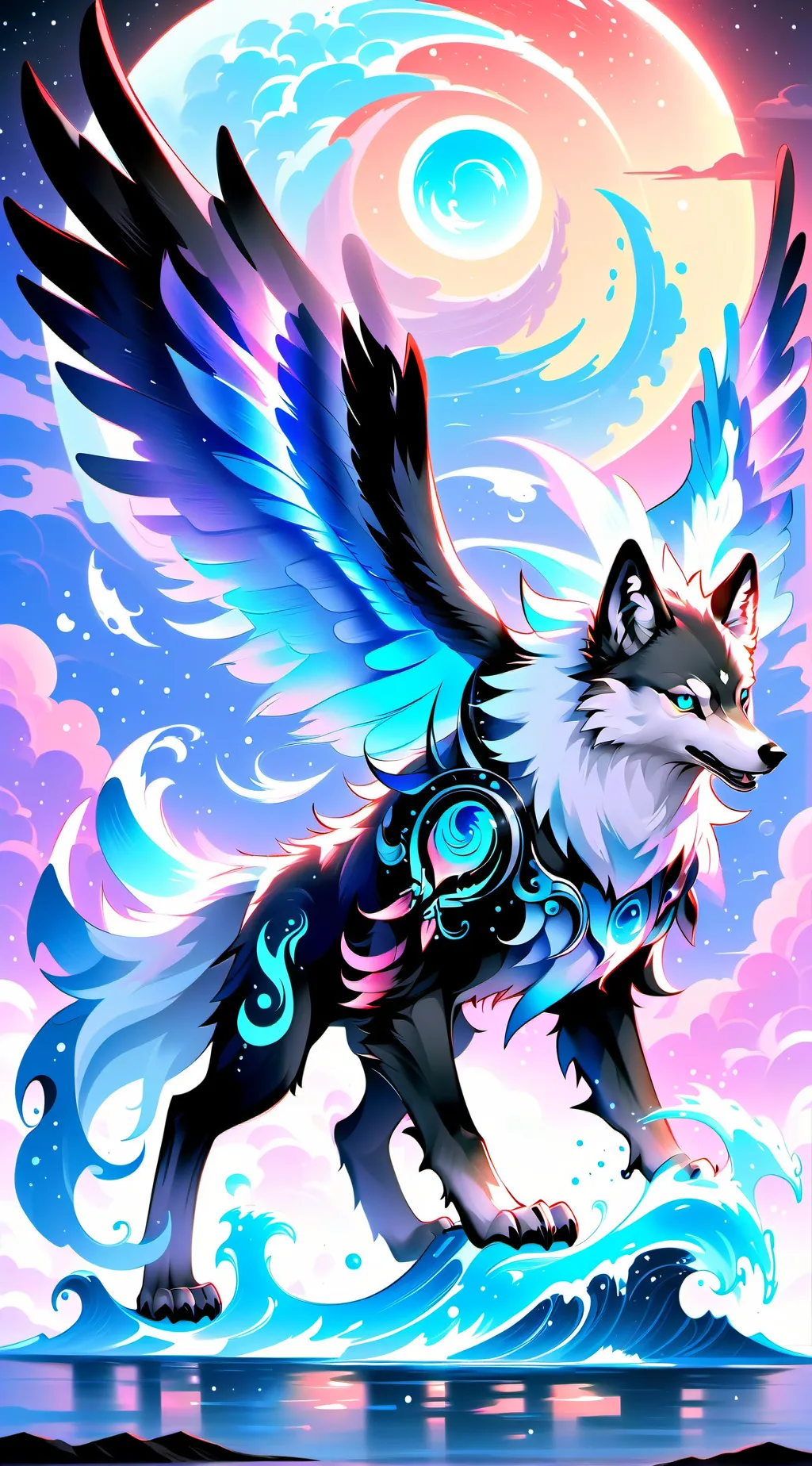 ai character: Mha×wolf background