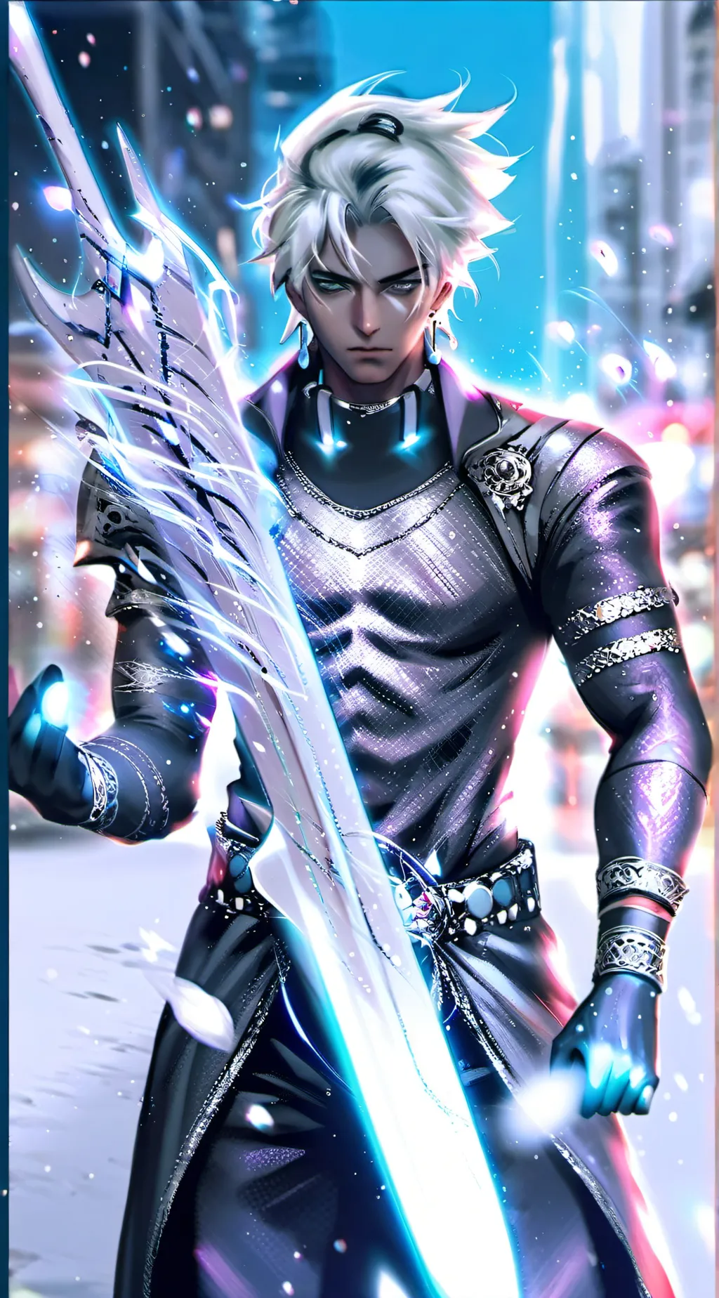 ai character: aqua background