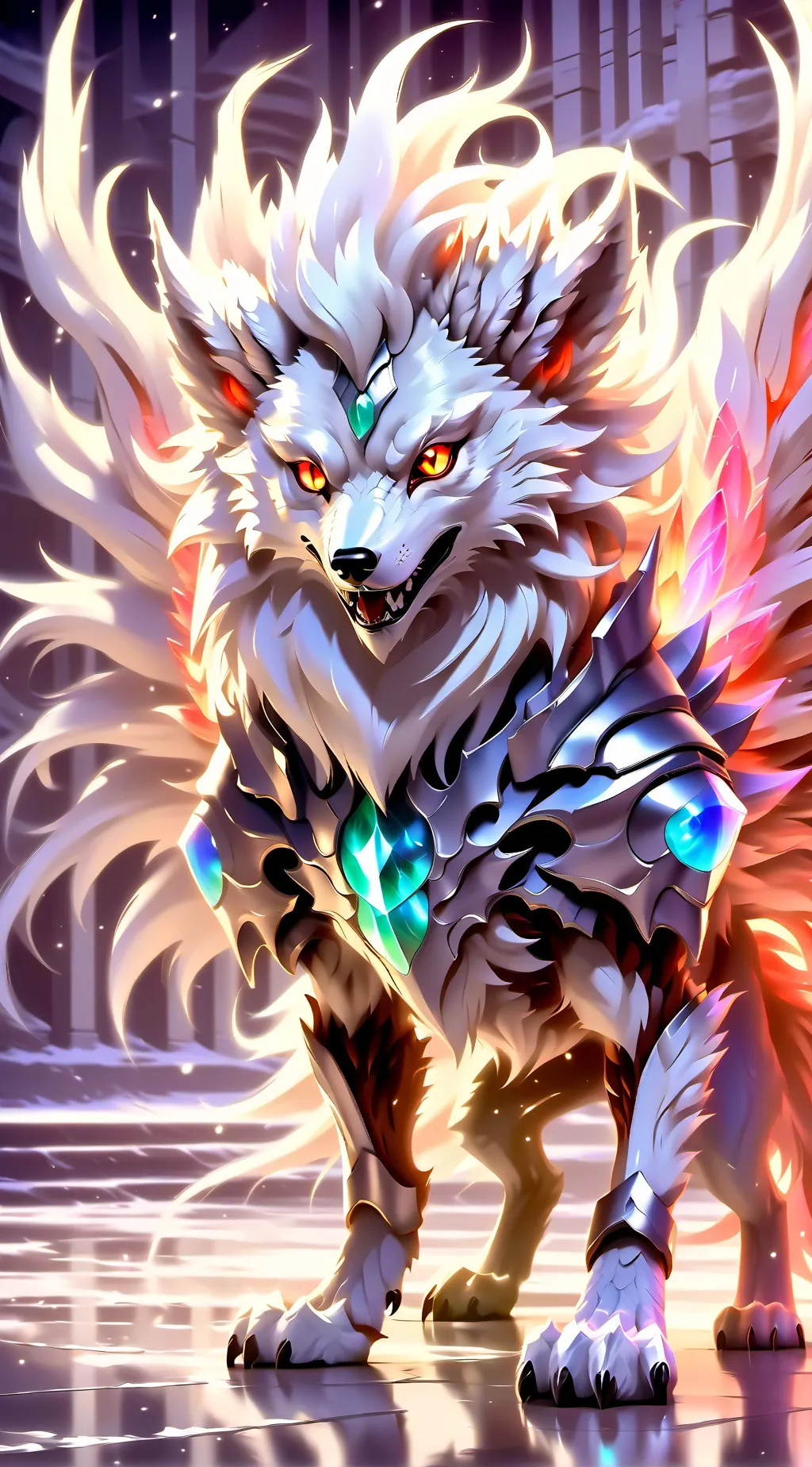 ai character: Wolf background