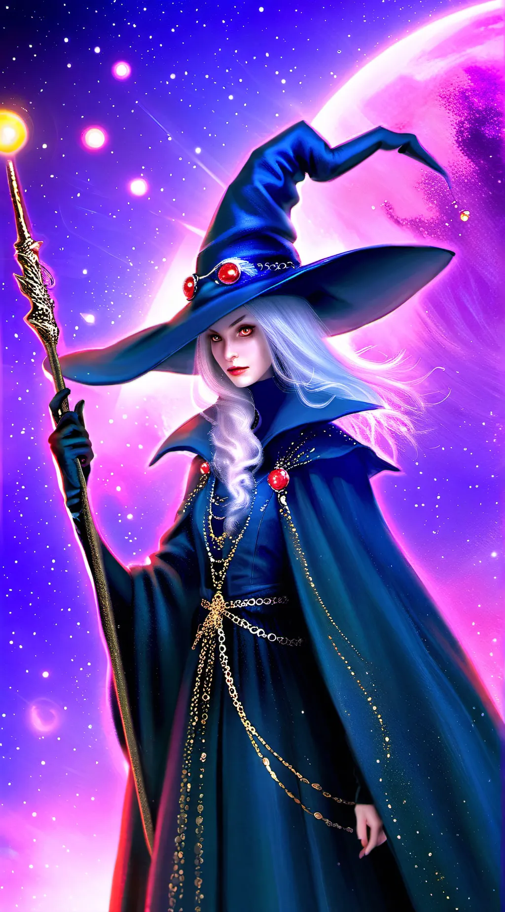 ai character: night book background